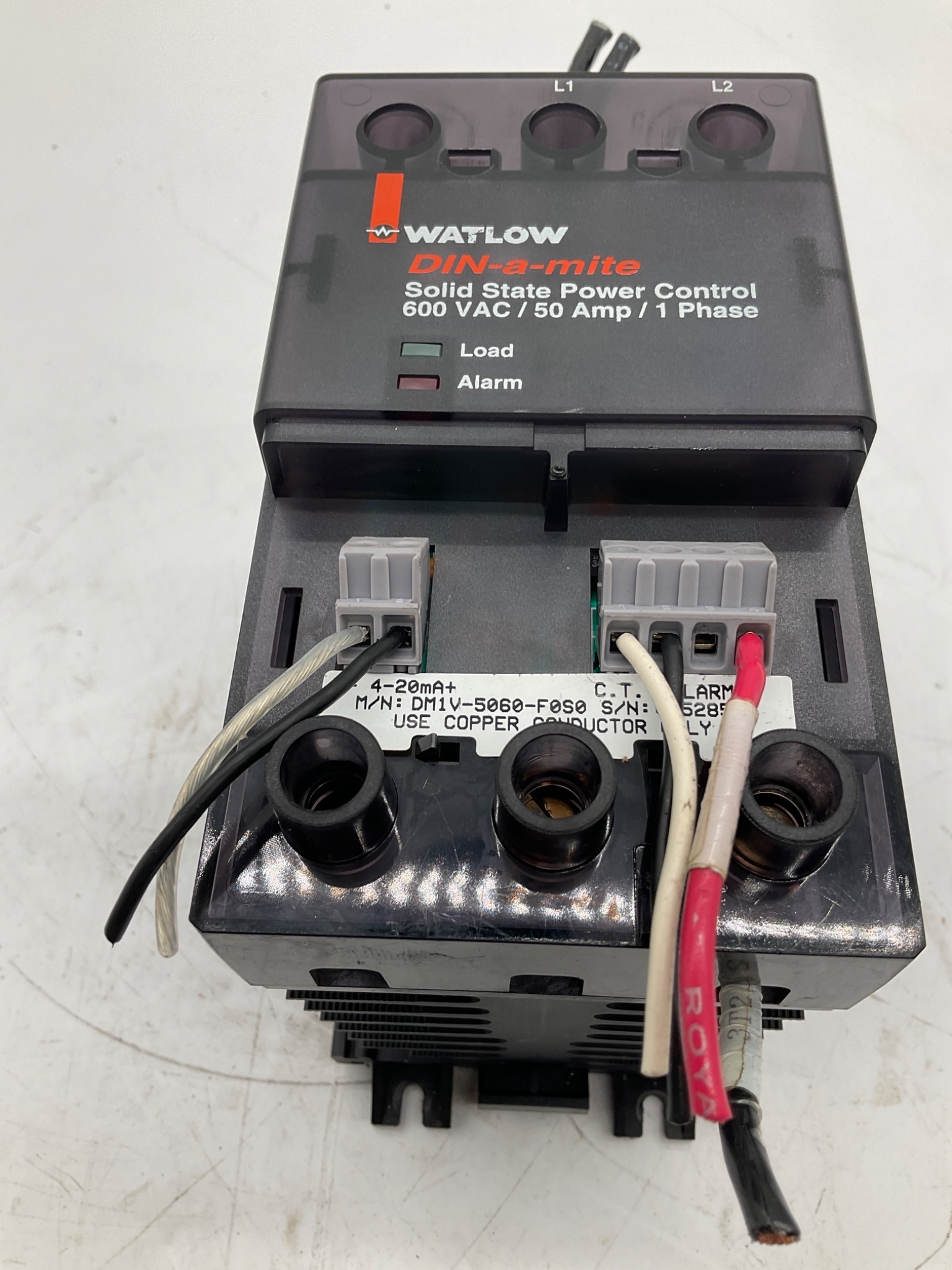 WATLOW DM1V-5060-F0S0 DIN-A-MITE Solid State Power Controller USED 1