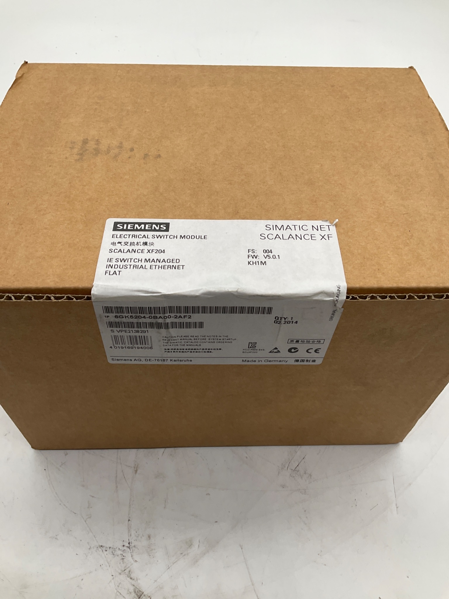 SIEMENS 6GK5204-0BA00-2AF2 SCALANCE XF204 Industrial Ethernet Switch NEW 2