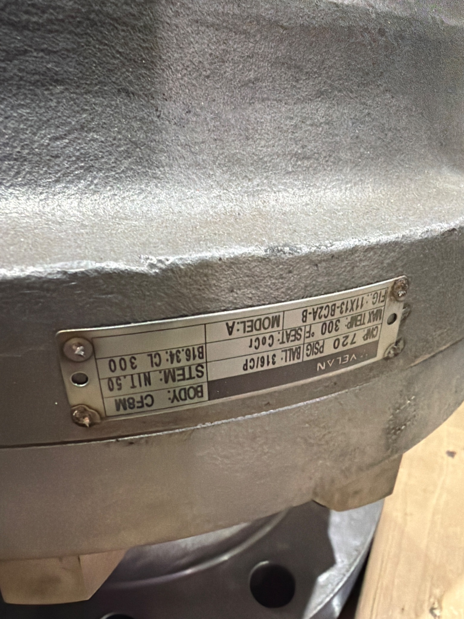 Velan 11X13-BG2A-B Flanged Check Valve CF8M / Model A Class 300 NEW 4