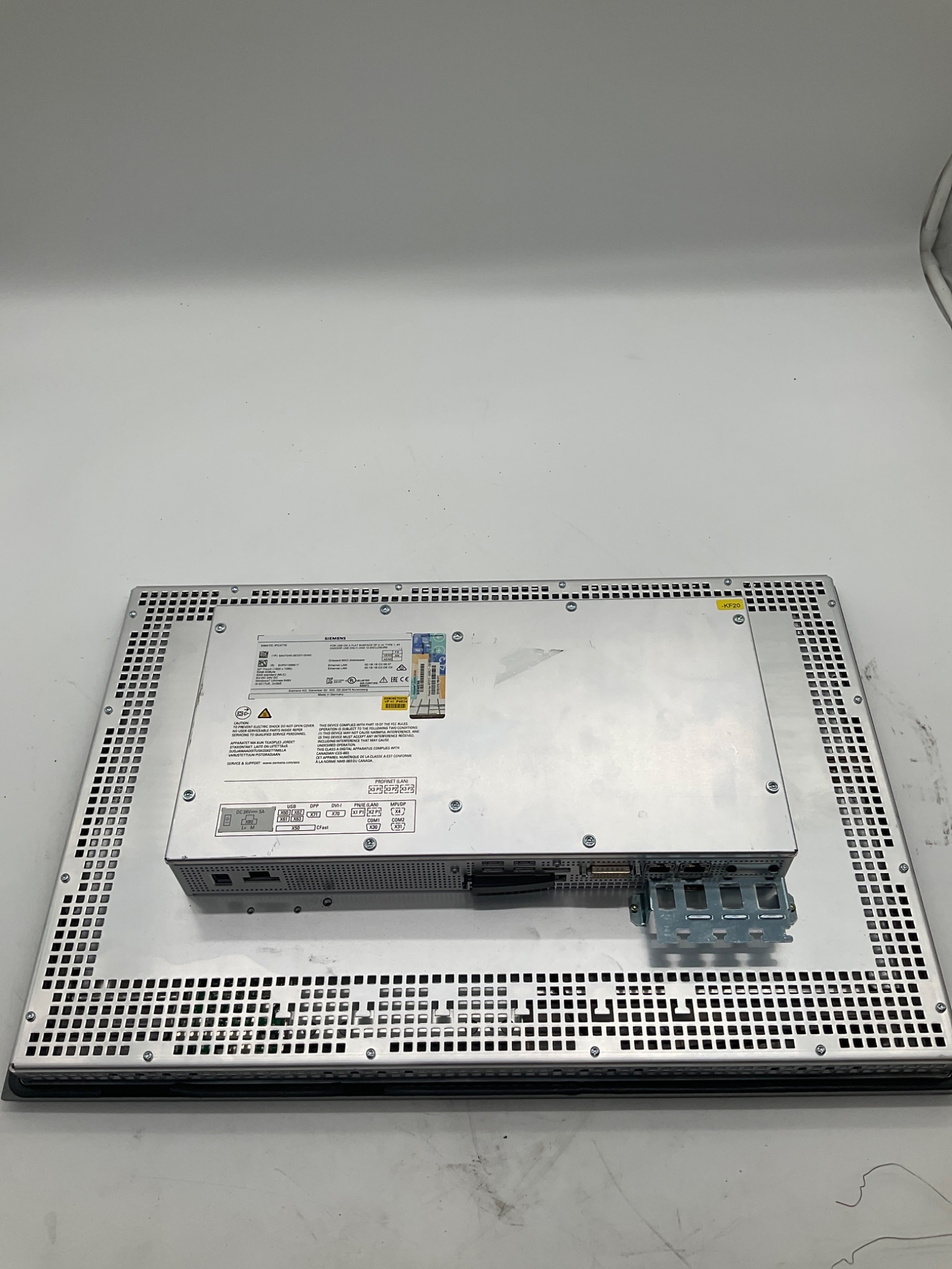 SIEMENS 6AV7240-3EC07-0HA0 SIMATIC IPC477D 22" Touch Panel PC USED 4