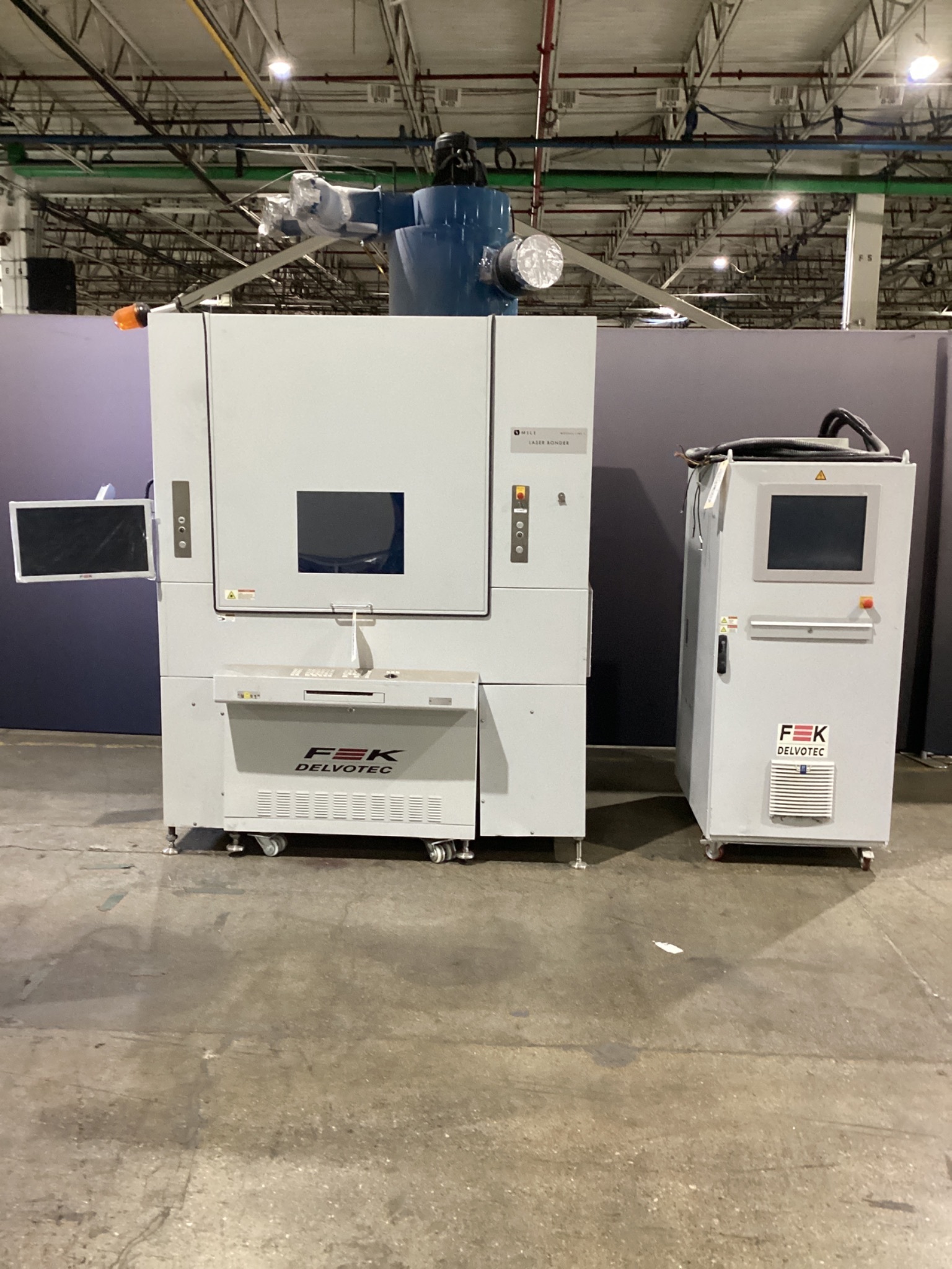 F&K DELVOTEC M17LSB Ultrasonic Laser Wire Bonder With Control Cabinet USED 0