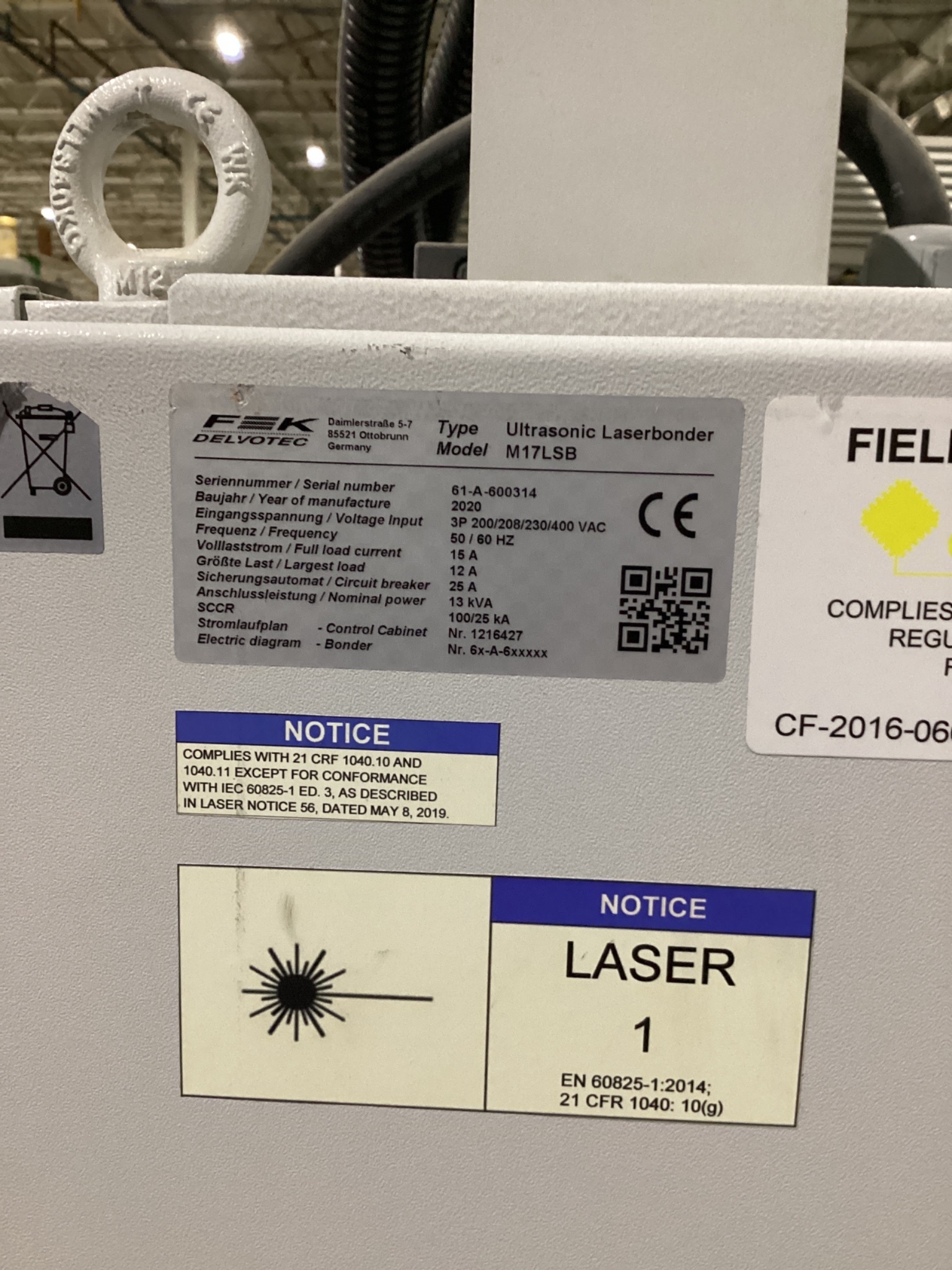 F&K DELVOTEC M17LSB Ultrasonic Laser Wire Bonder With Control Cabinet USED 5