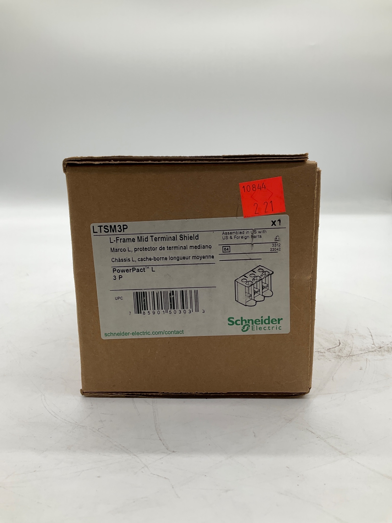 Schneider Electric LTSM3P PowerPact L-Frame Mid Terminal Shield 3-Pole NEW 0