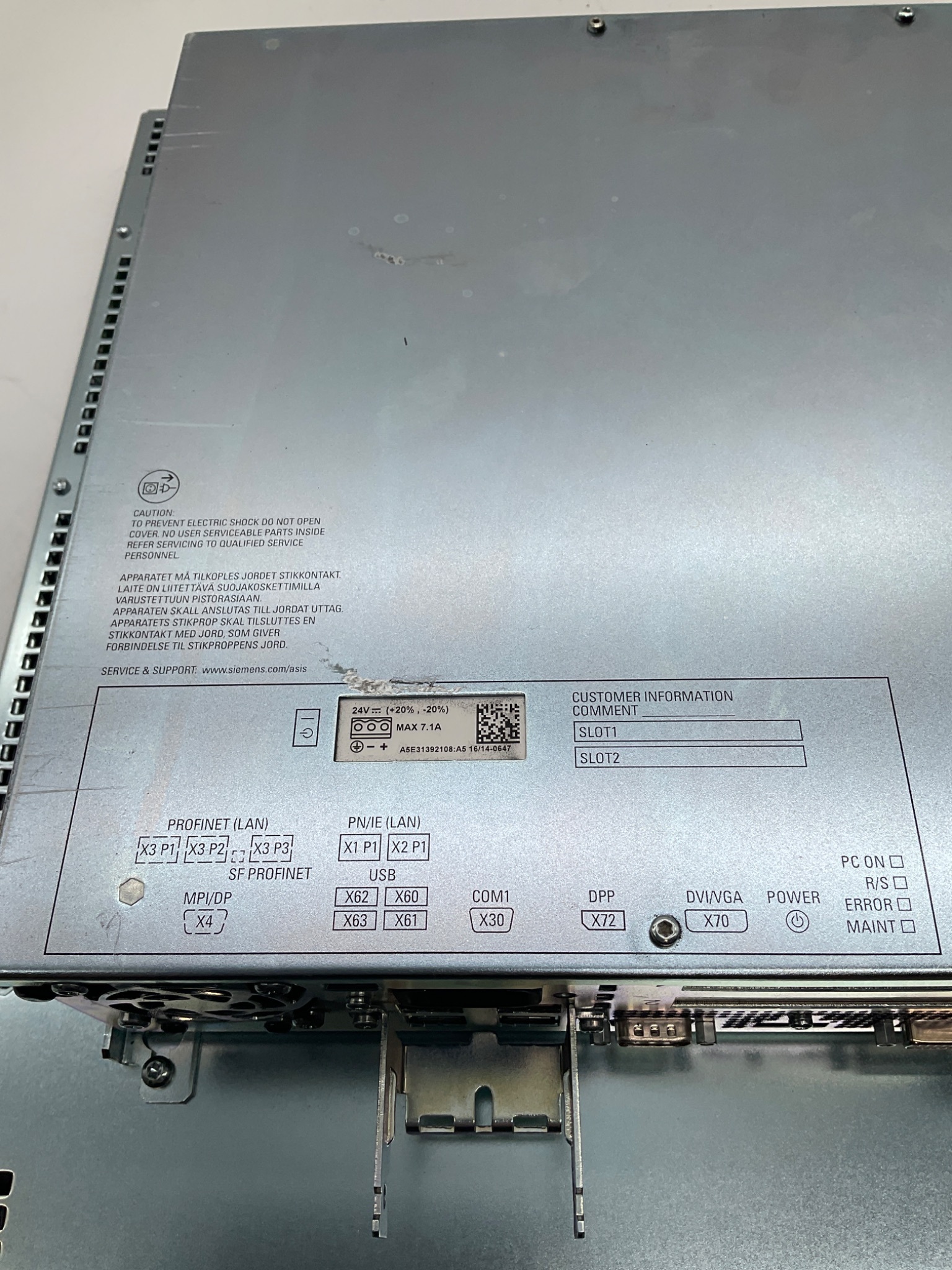 SIEMENS 6AV7260-2GM41-0BX6 SIMATIC IPC677D 22" Touch Panel PC USED 3