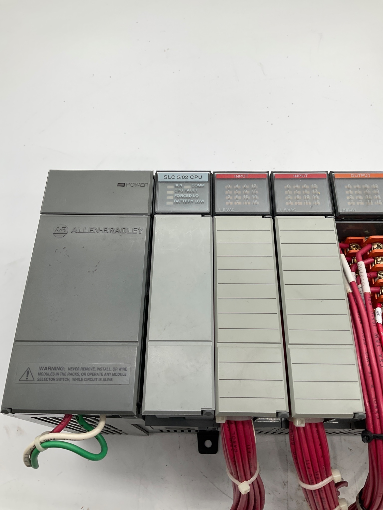 ALLEN-BRADLEY SLC 500 PLC Controller System With SLC 5/04 Processor, 7 Slot USED 1