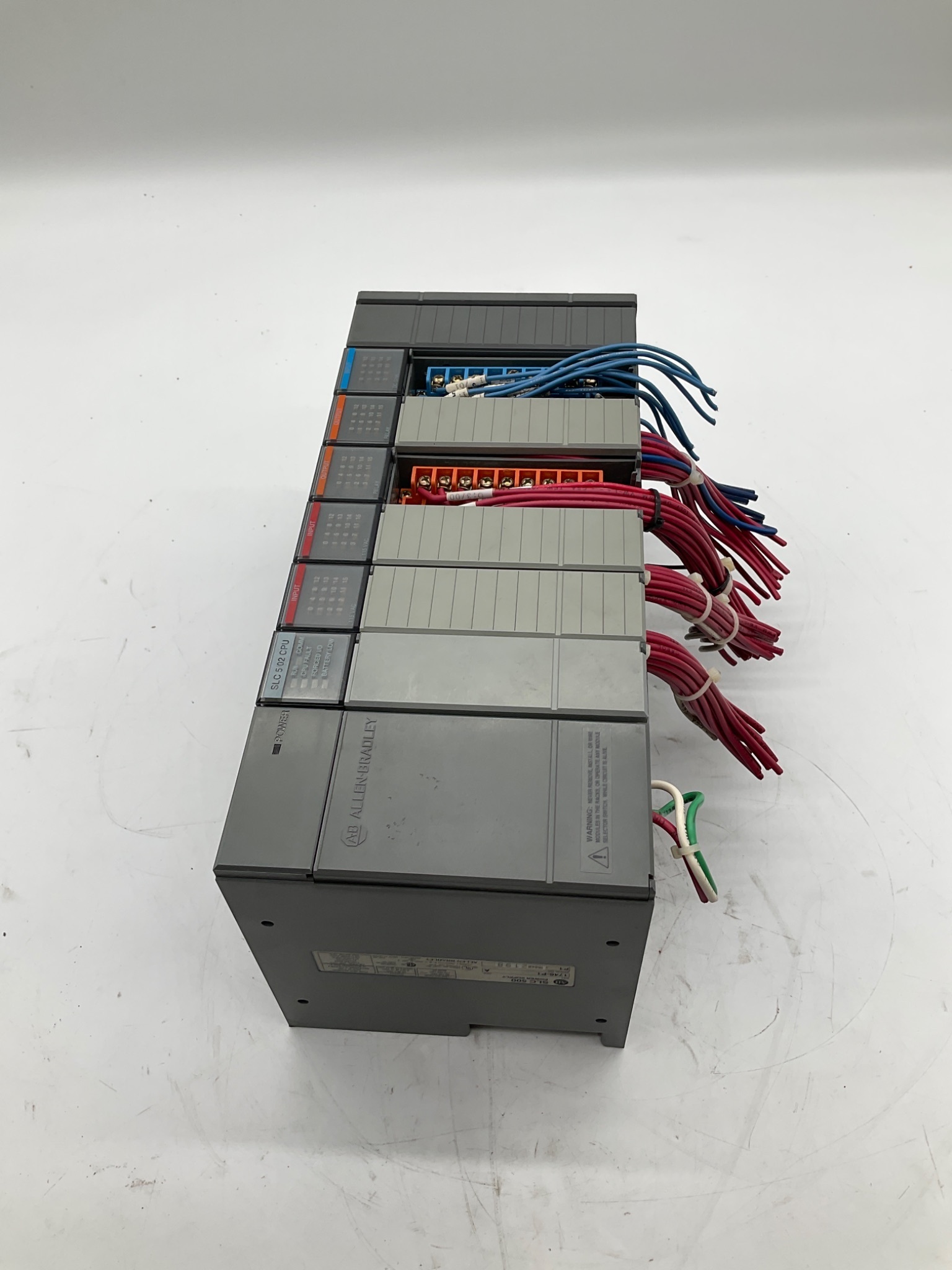 ALLEN-BRADLEY SLC 500 PLC Controller System With SLC 5/04 Processor, 7 Slot USED 10