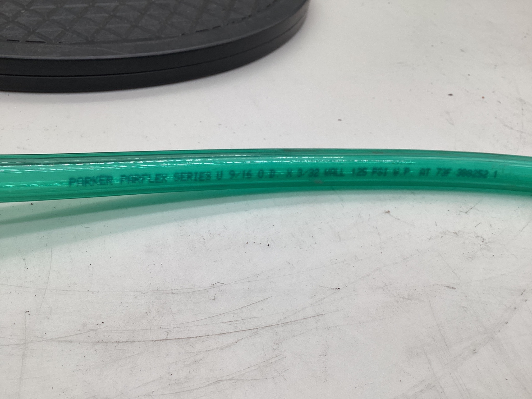 PARKER PARFLEX SERIES U 9/16 O.D. Coiled Polyurethane Air Hose USED 2