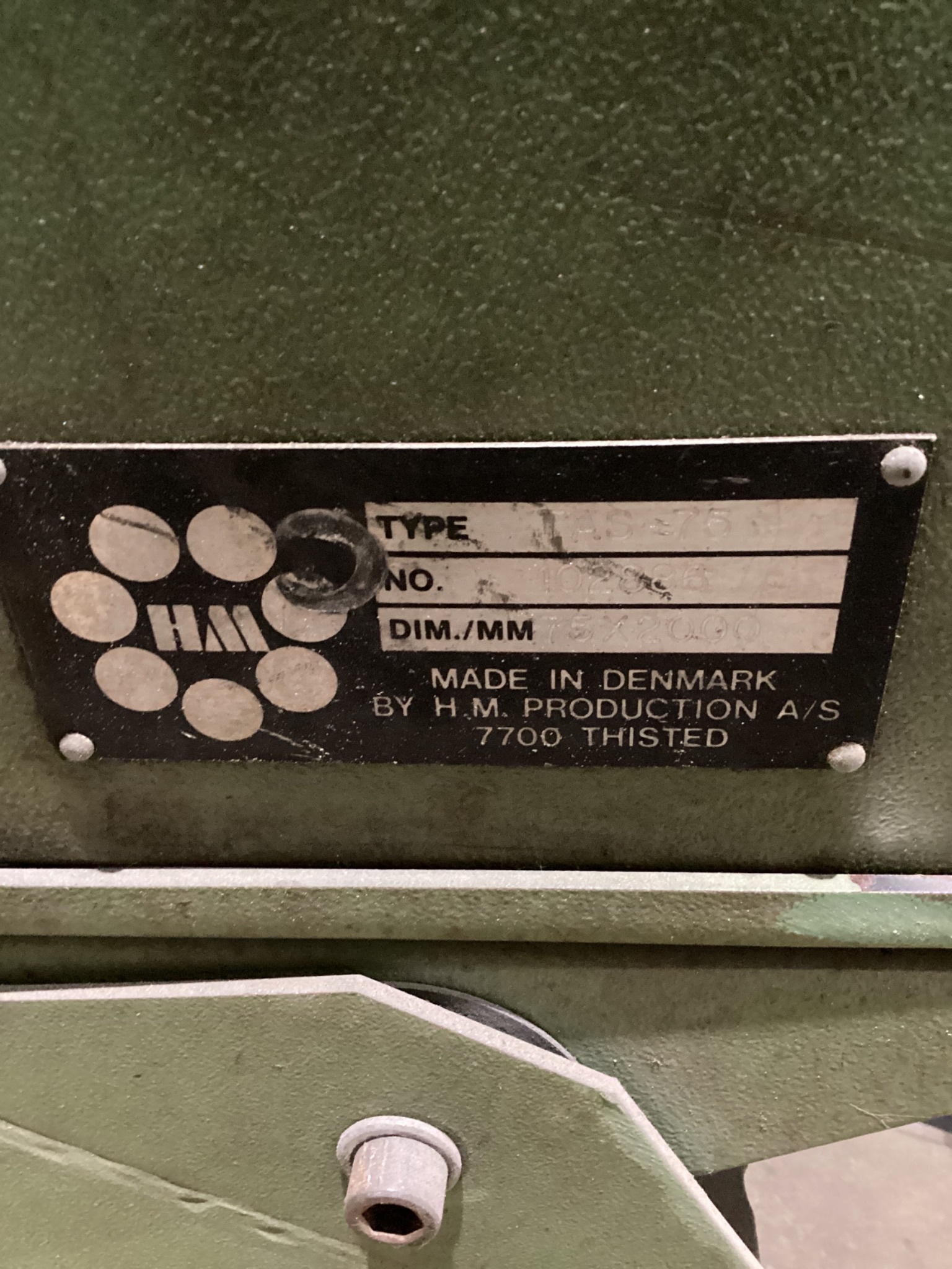 HM TAS-75 75 x 2000mm Abrasive Belt Grinder USED 4