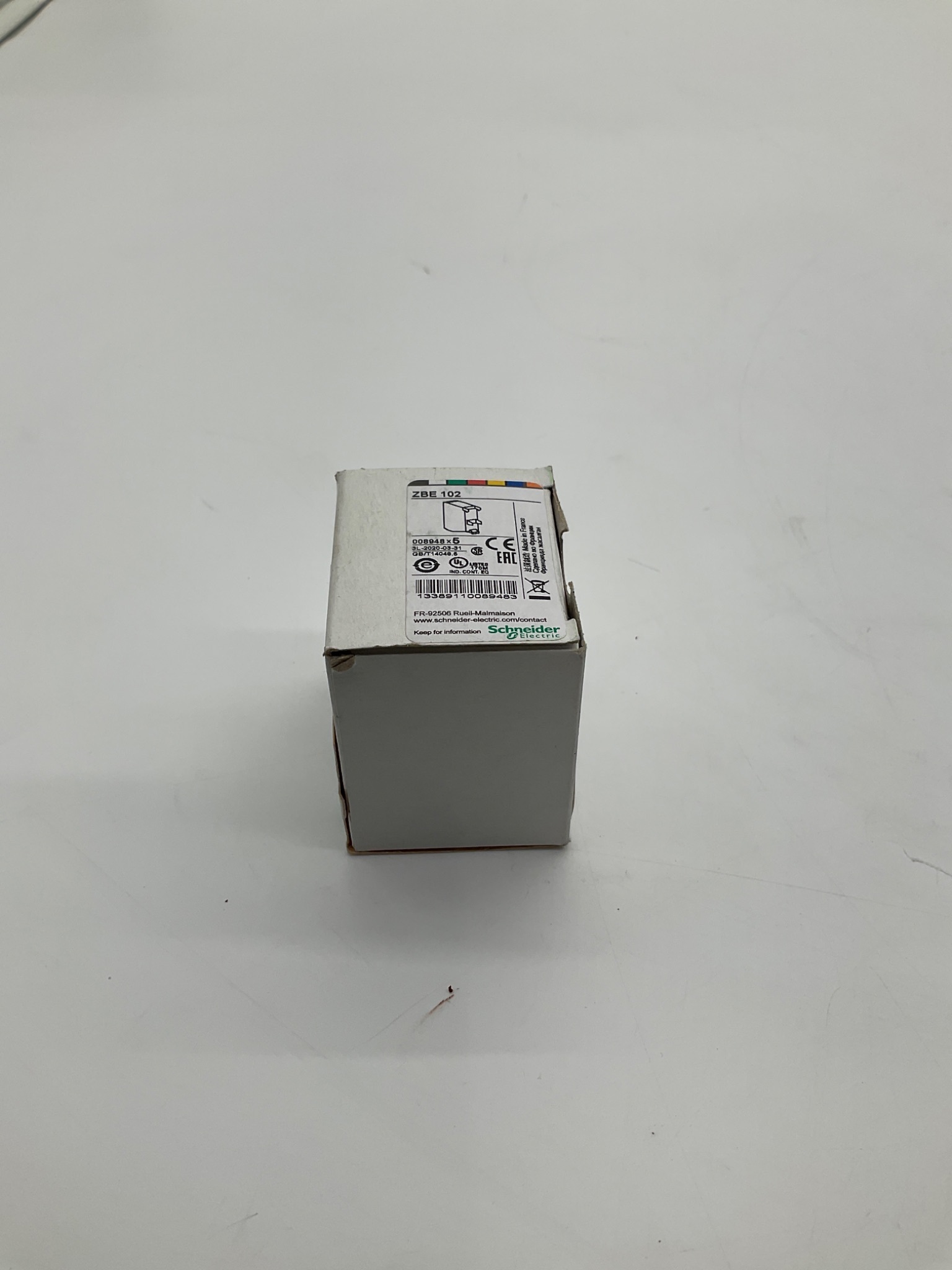SCHNEIDER ELECTRIC ZBE102 Harmony Contact Block 1NC (Box of 5) NEW 0