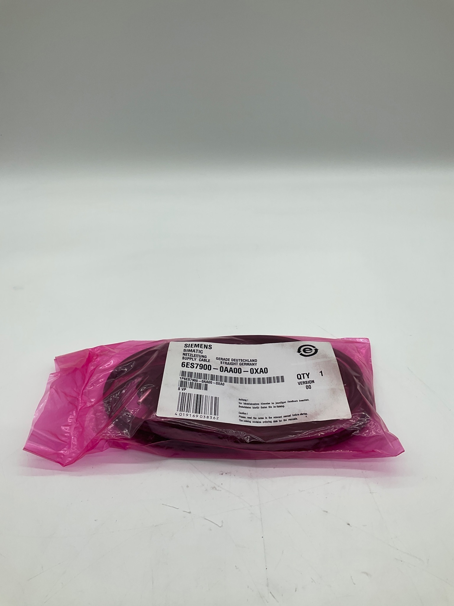 SIEMENS 6ES7900-0AA00-0XA0 SIMATIC Supply Cable NEW 0