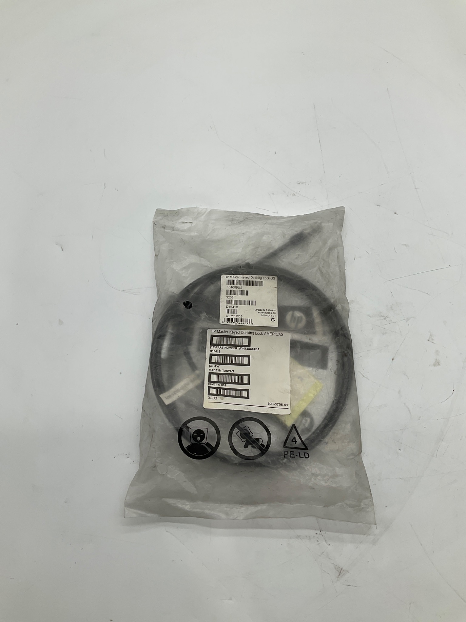 HEWLETT-PACKARD AY474AA#ABA Master Keyed Docking Lock NEW 0