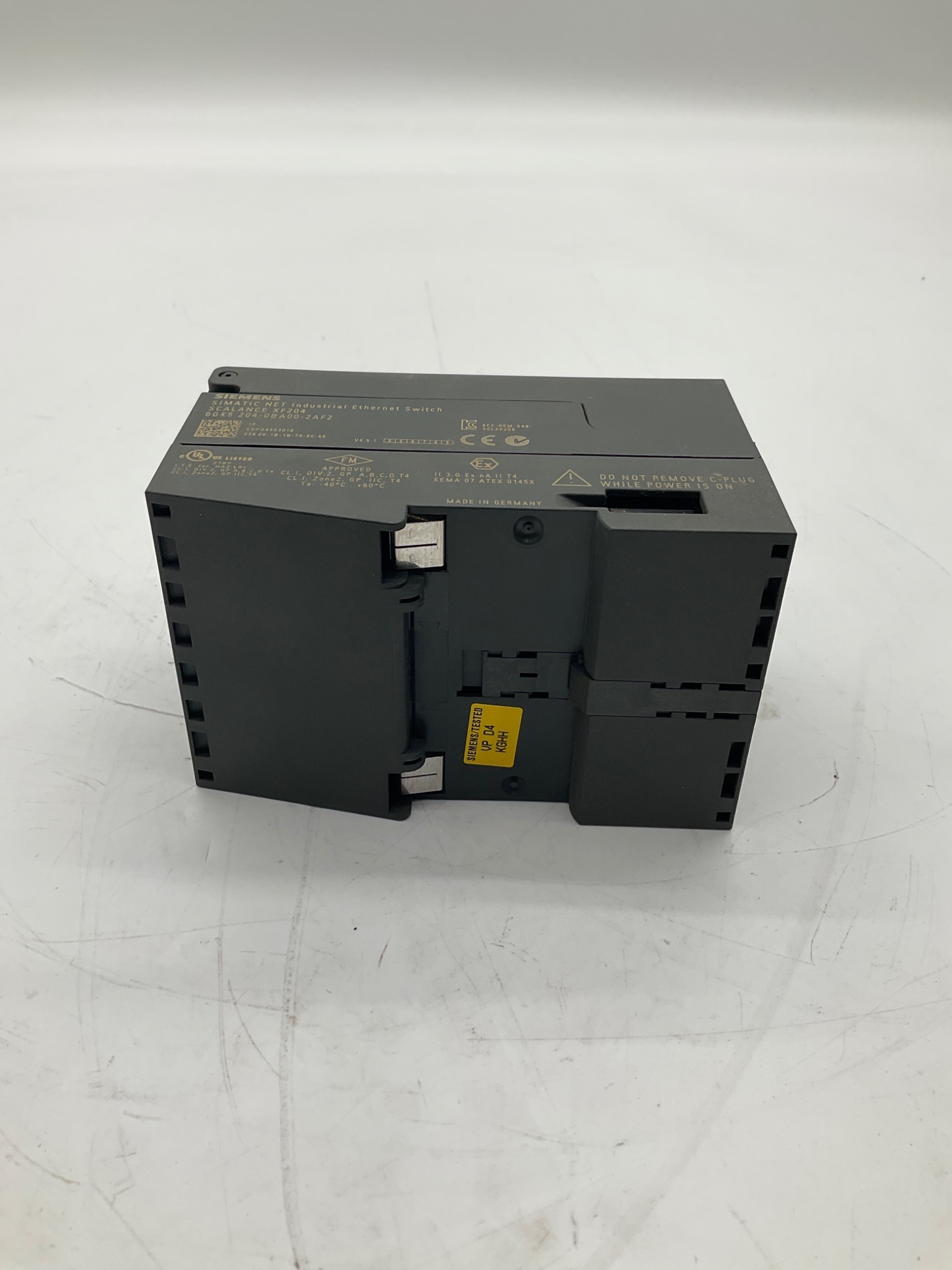SIEMENS 6GK5204-0BA00-2AF2 SCALANCE XF204 Industrial Ethernet Switch USED 3
