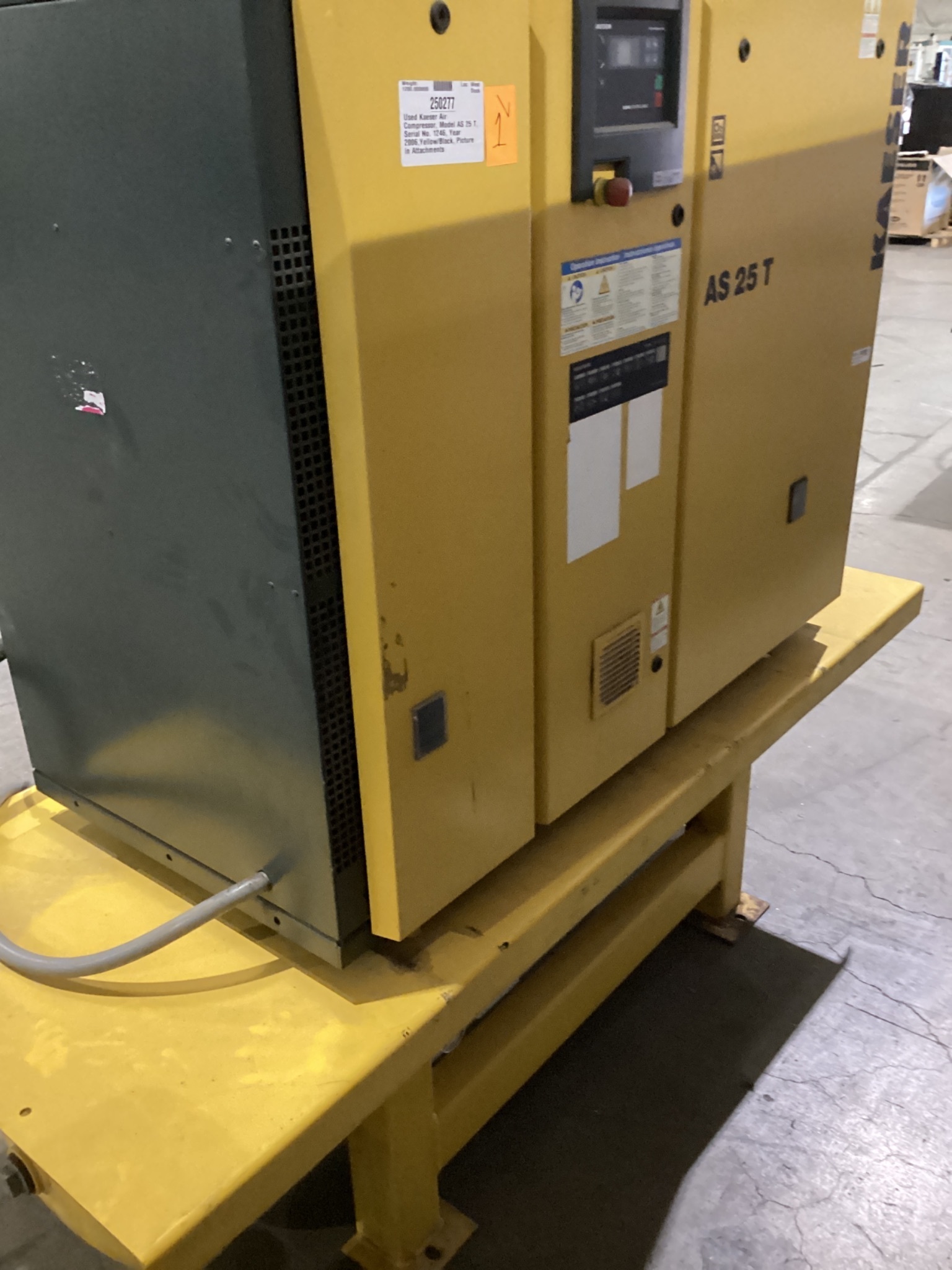 KAESER AS 25 T Rotary Screw Air Compressor 25 HP USED 1
