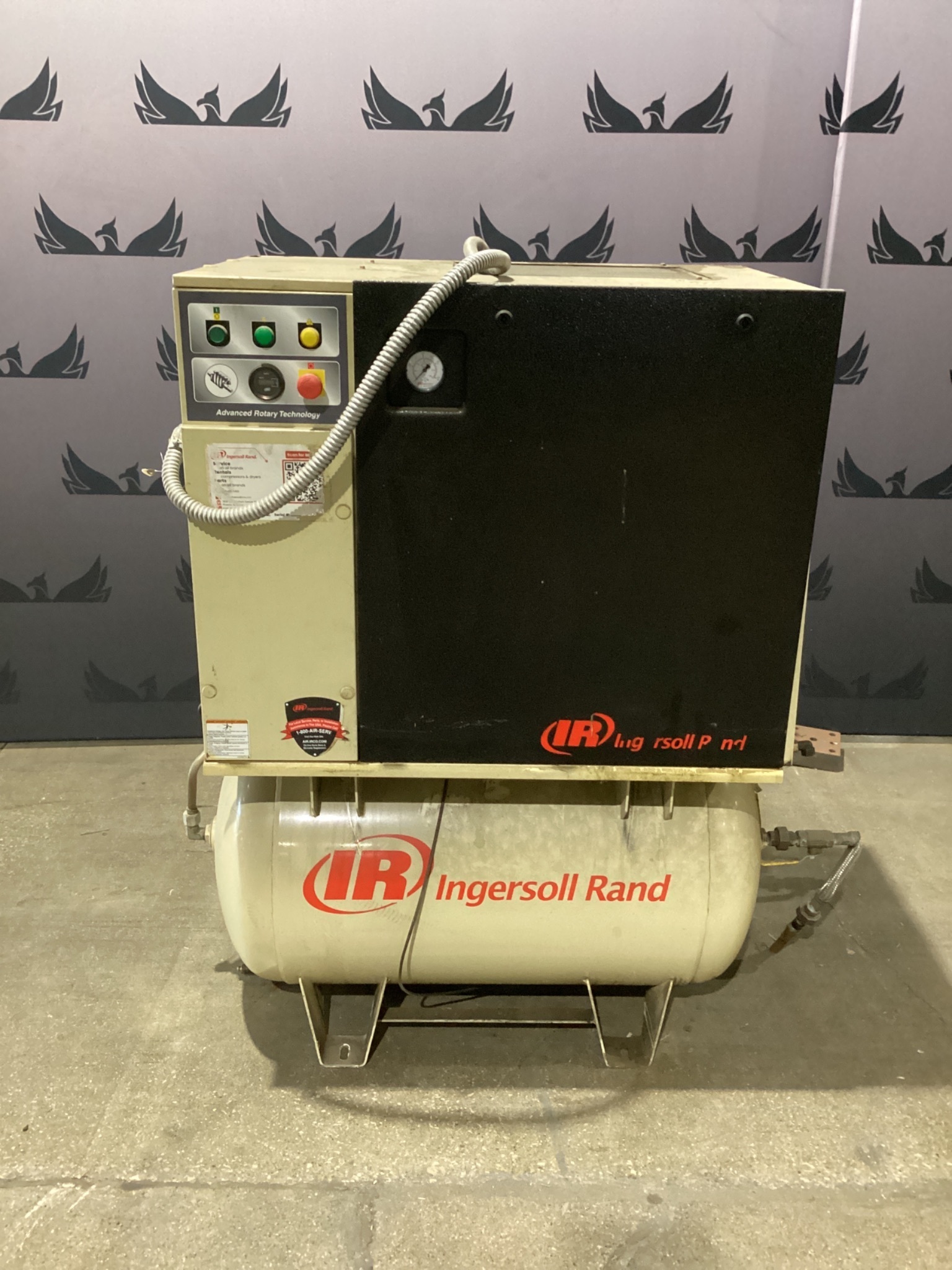 INGERSOLL RAND UP6-15C-125 Rotary Screw Air Compressor USED 0