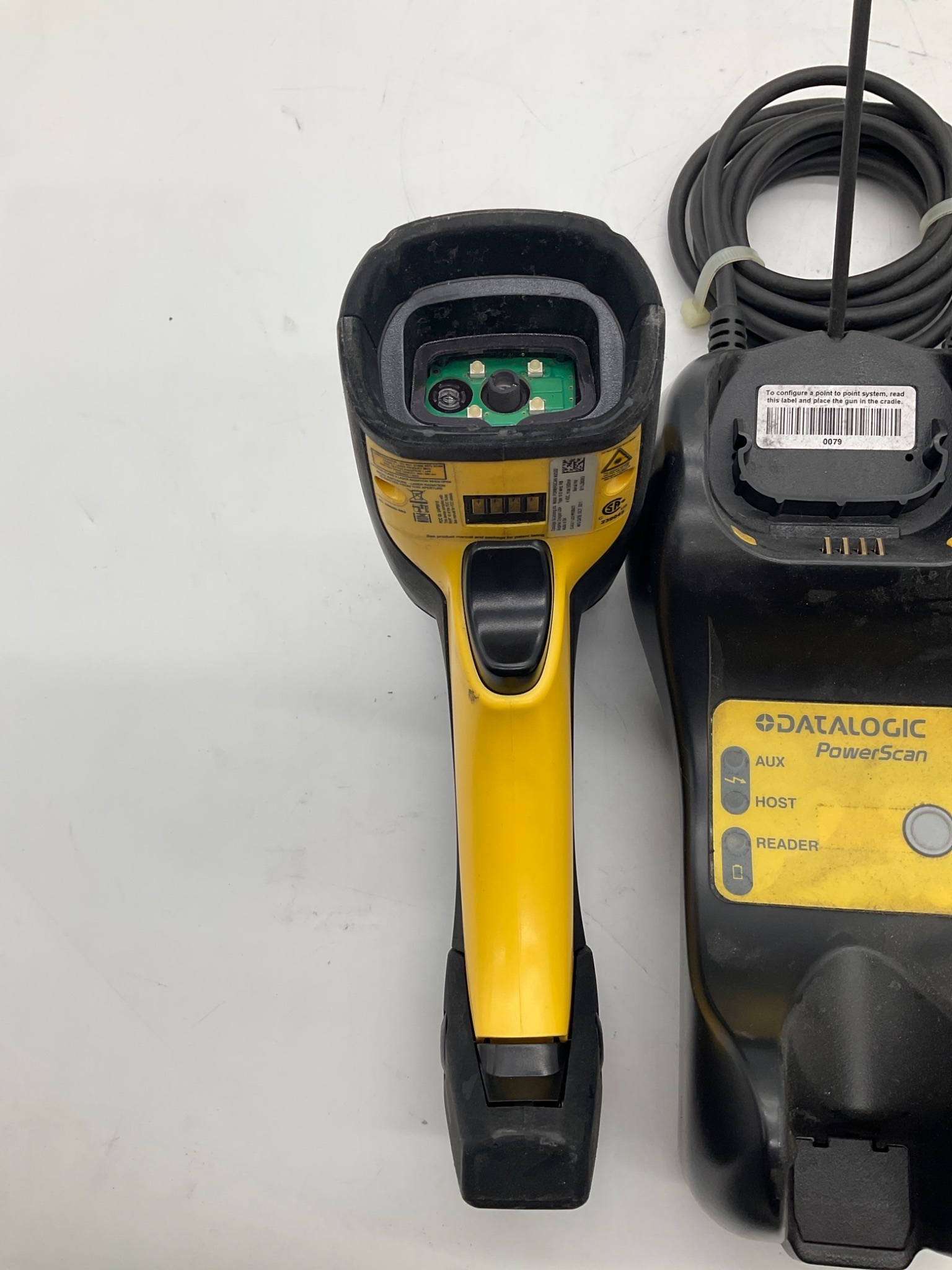 DATALOGIC BC-8030 PowerScan Base/Charger With PowerScan M8500 Scanner USED 1