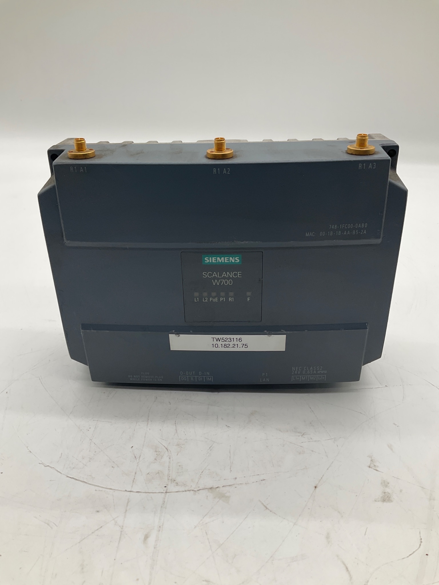 SIEMENS 1P 6GK5748-1FC00-0AB0 SCALANCE W748-1 IWLAN Client Module USED 0
