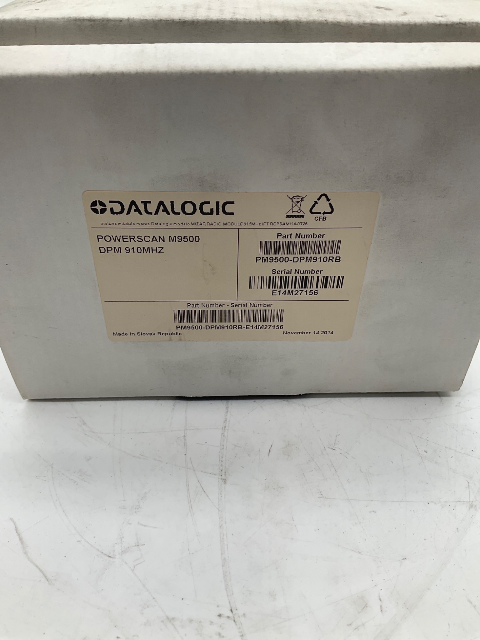 Datalogic PowerScan M9500 PM9500-DPM910RB Industrial Barcode Scanner NEW 0