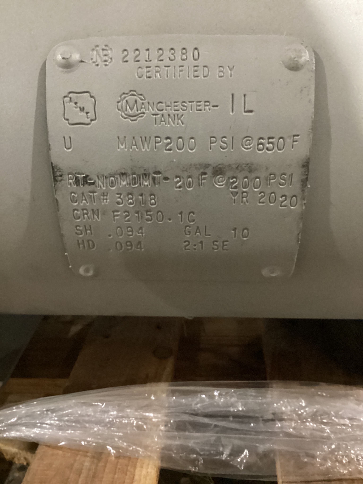 WELCH 8150B‑30 D Dry Vacuum Pump & 10 Gal Tank USED 4