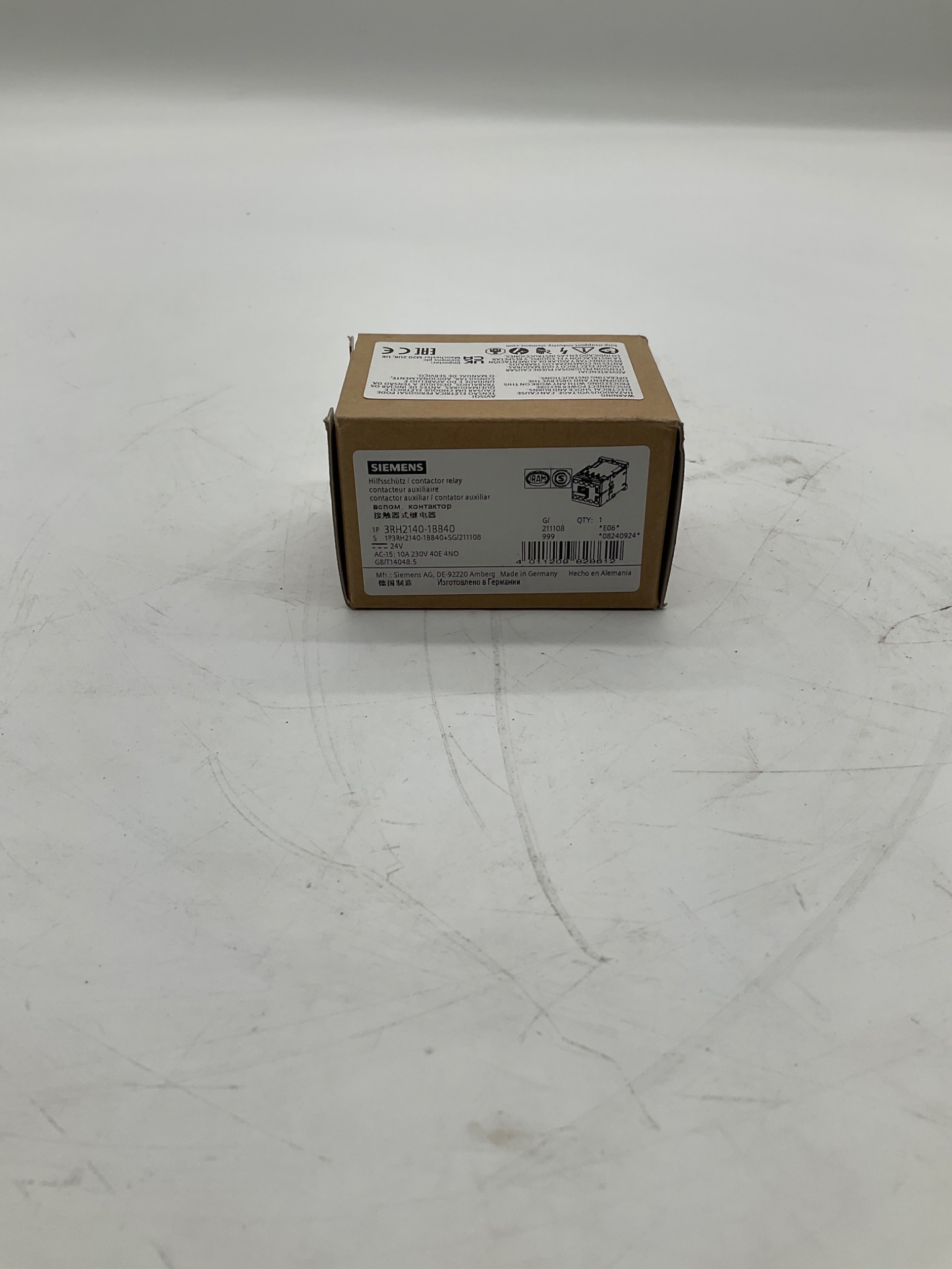 Siemens 3RH2140-1BB40 SIRIUS Contactor Relay 24VDC 4NO NEW 0
