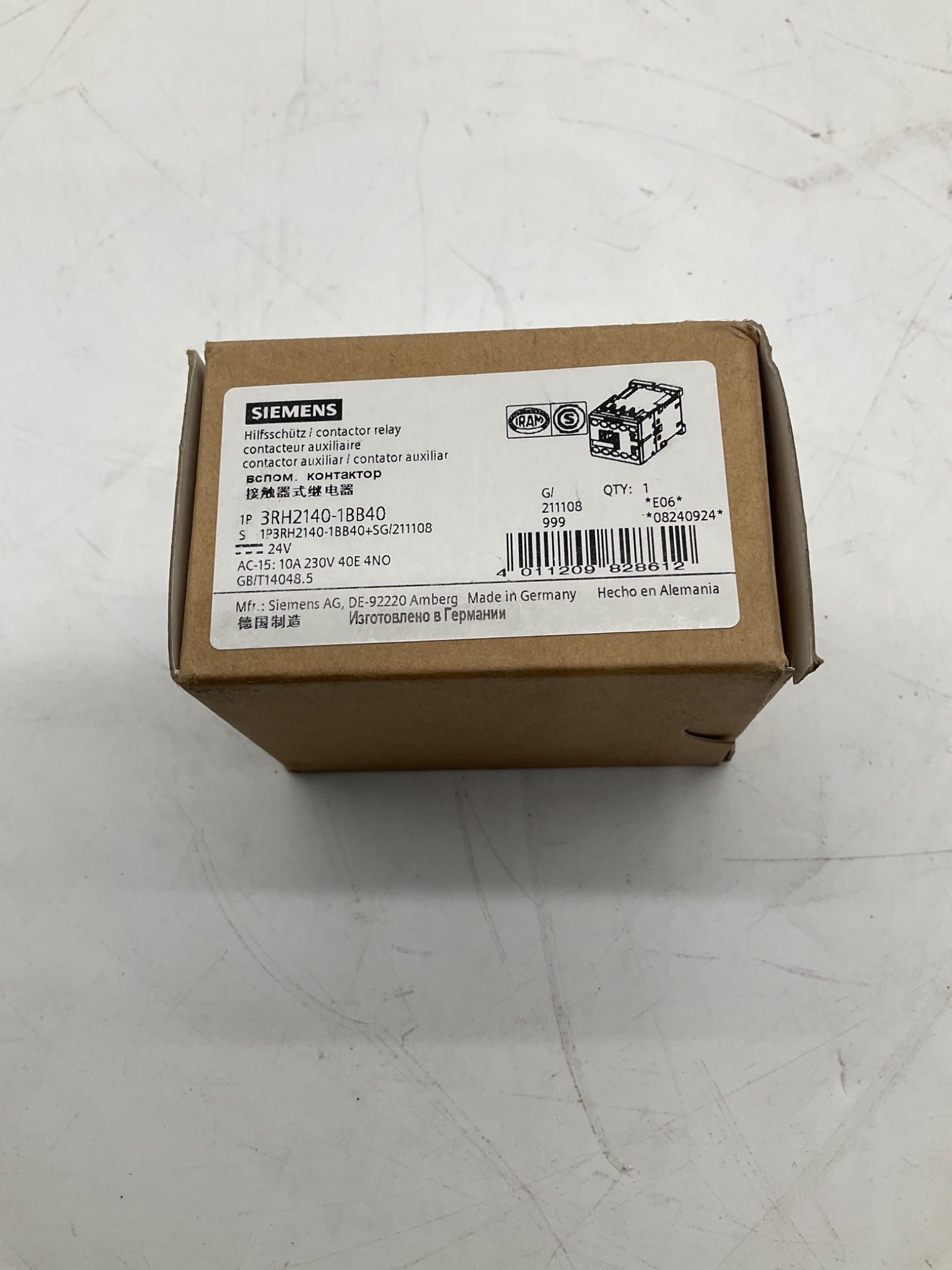 Siemens 3RH2140-1BB40 SIRIUS Contactor Relay 24VDC 4NO NEW 2