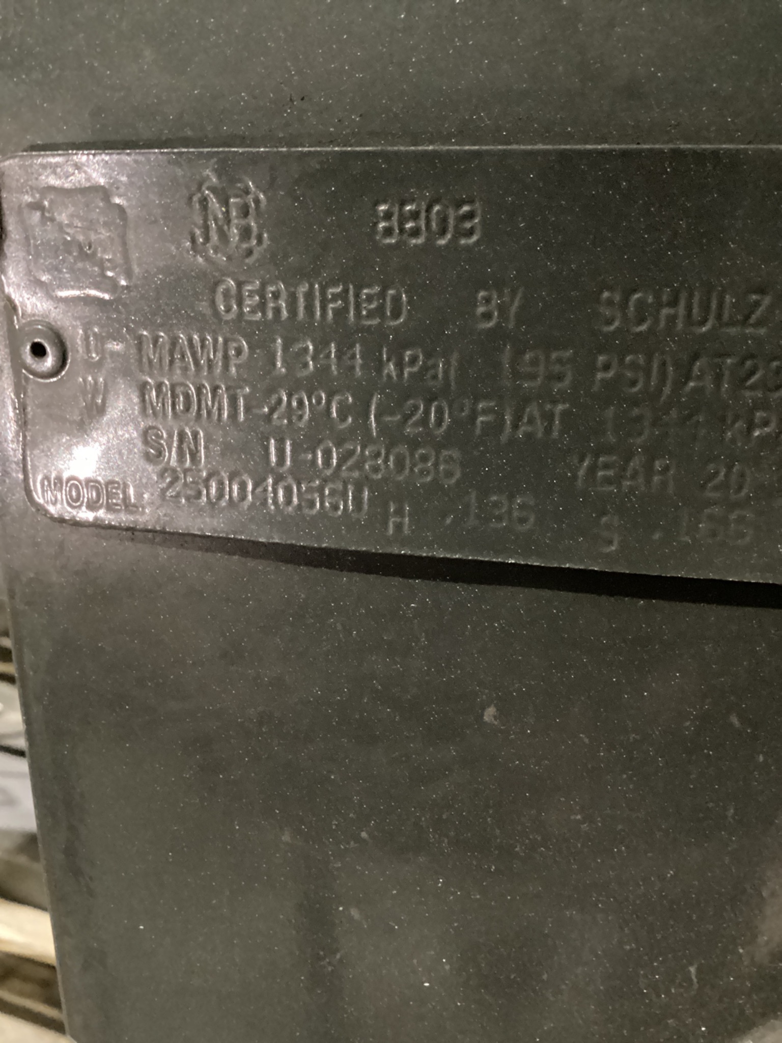 Schulz CSV 20 MAX 5 HP Vertical Air Compressor 80 Gallon USED 6