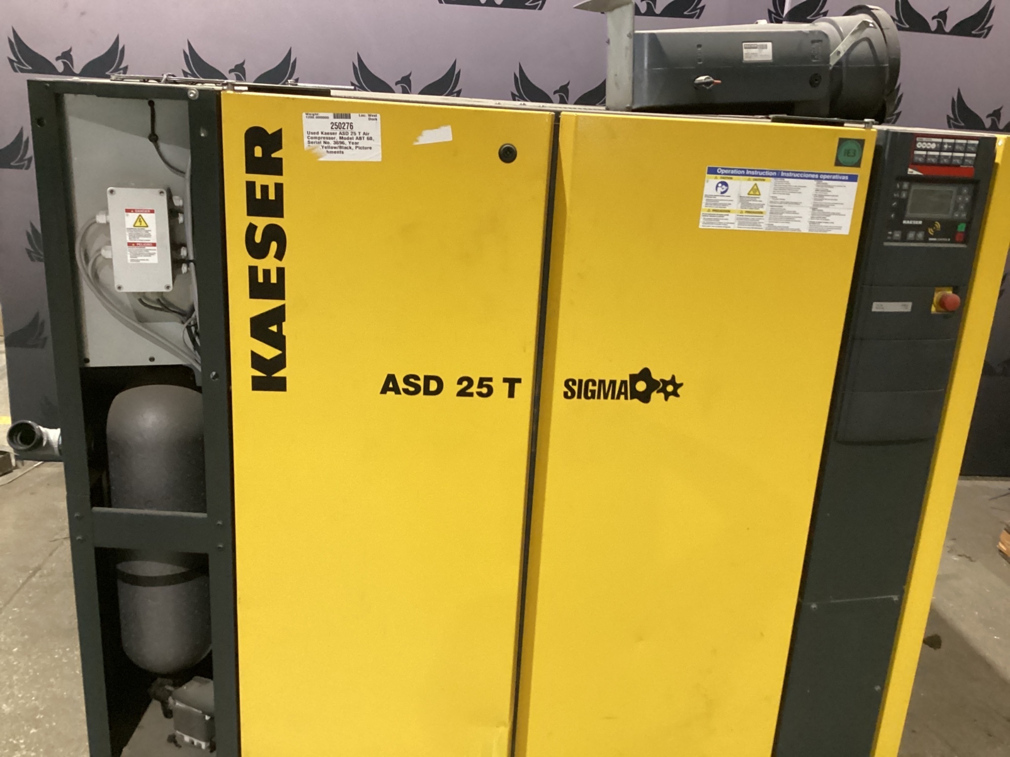 Kaeser ASD 25 T Rotary Screw Air Compressor with ABT 60 Dryer & ANKCF50 Oil-Water Separator USED 0