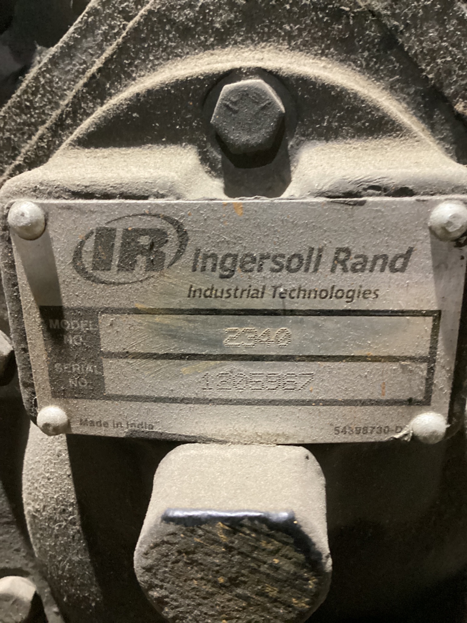 Ingersoll Rand 2340L5-V 5 HP Two-Stage Reciprocating Air Compressor USED 3