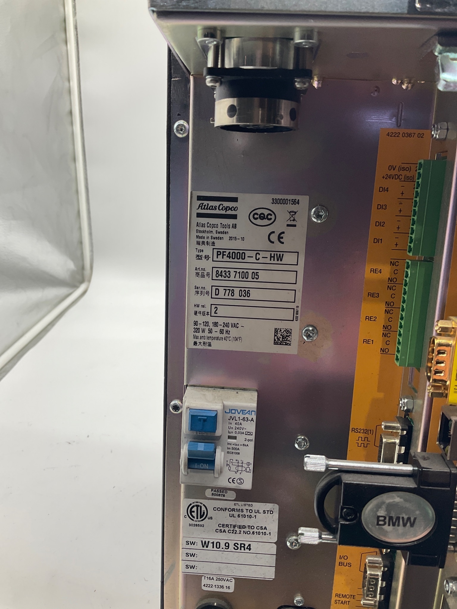 Atlas Copco PF4000-C-HW Power Focus 4000 Controller USED 2