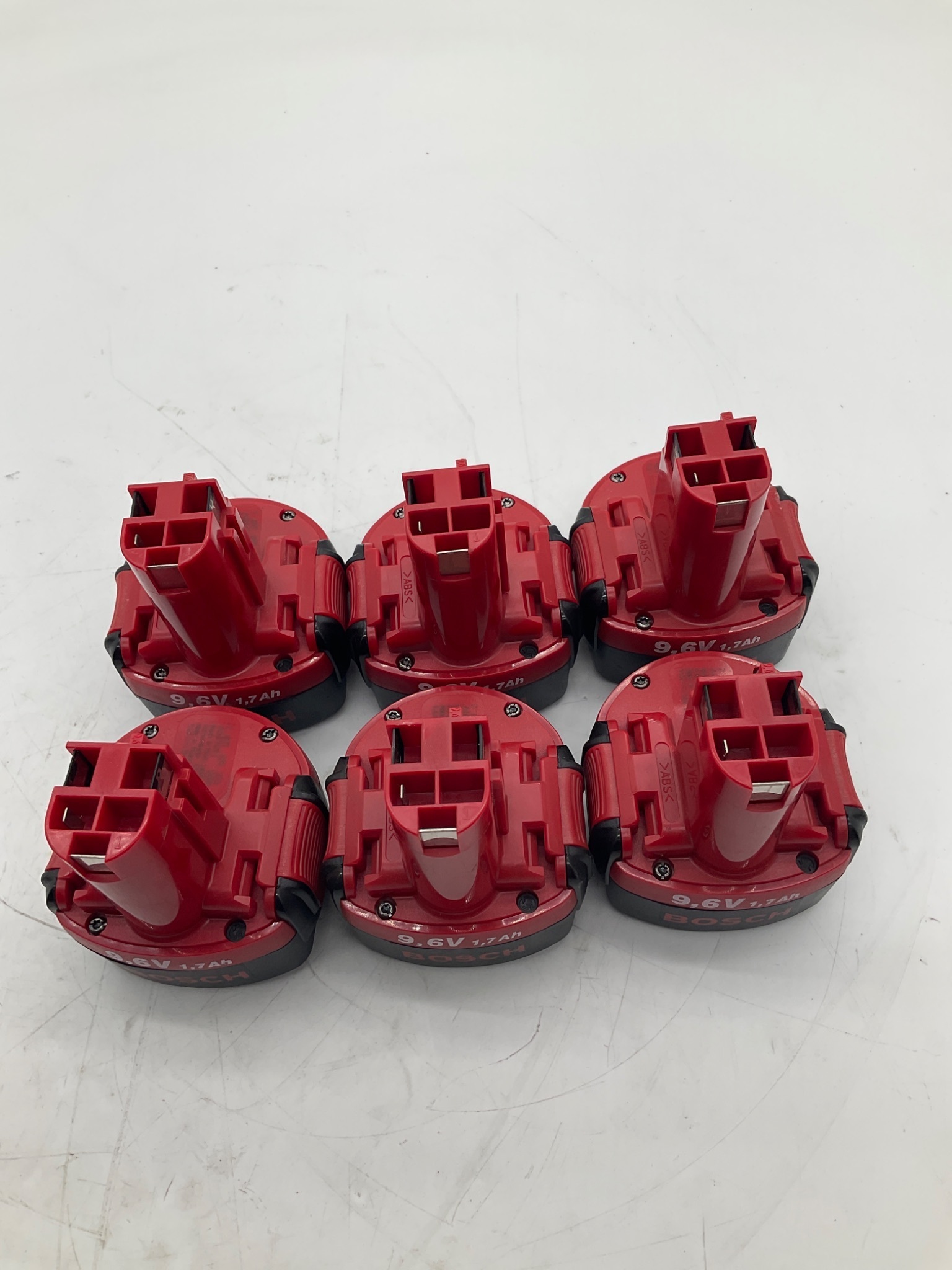 Bosch 2 607 335 373 9.6V 1.7Ah NiCd Battery Pack (Lot of 6) USED 1