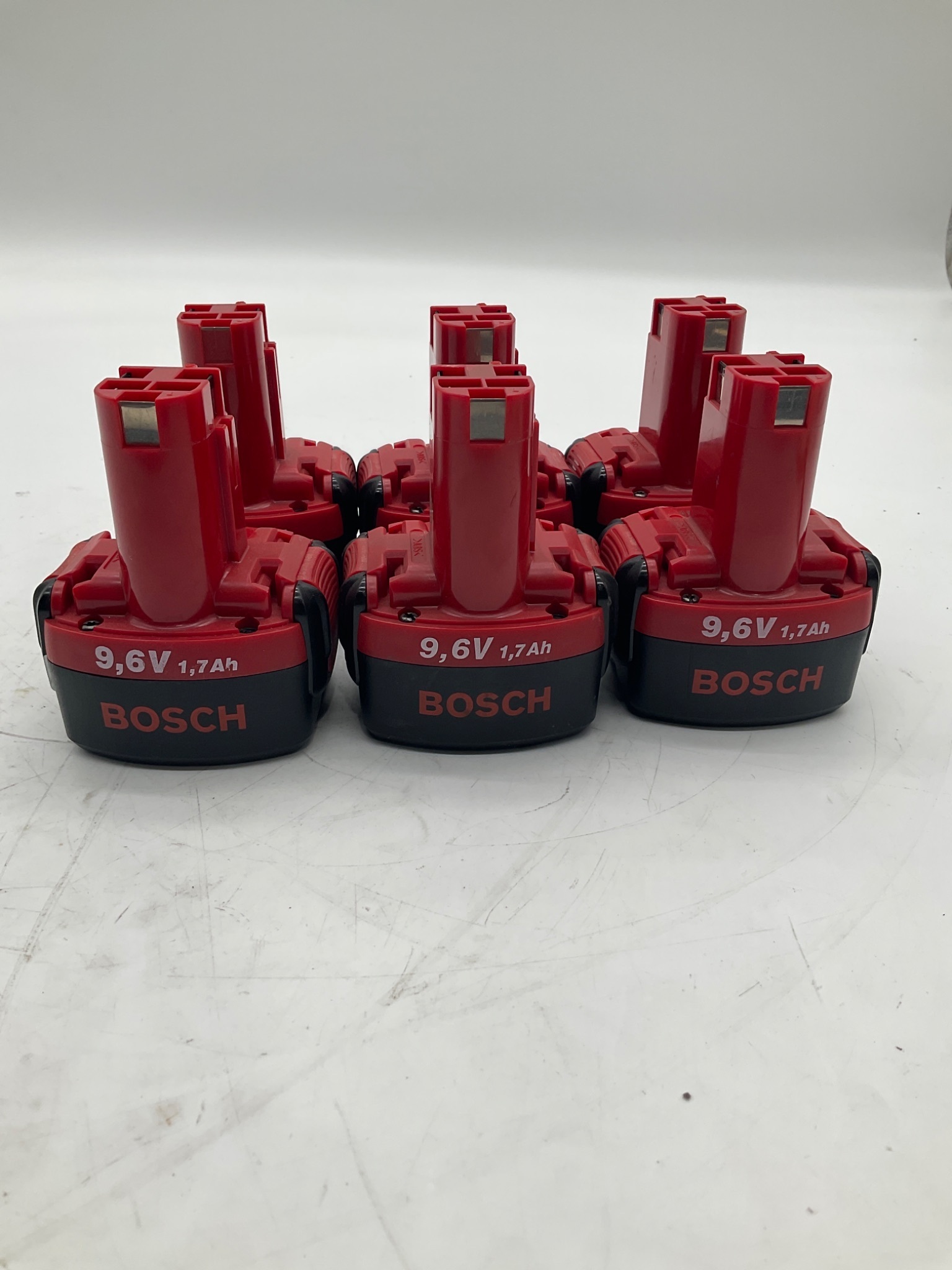 Bosch 2 607 335 373 9.6V 1.7Ah NiCd Battery Pack (Lot of 6) USED 2