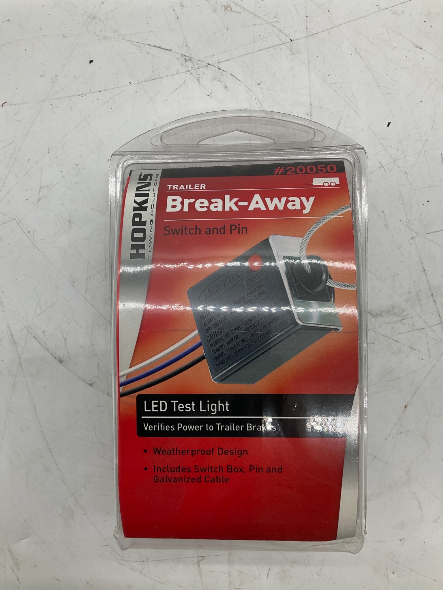 Hopkins 20050 Trailer Break-Away Switch and Pin NEW 2