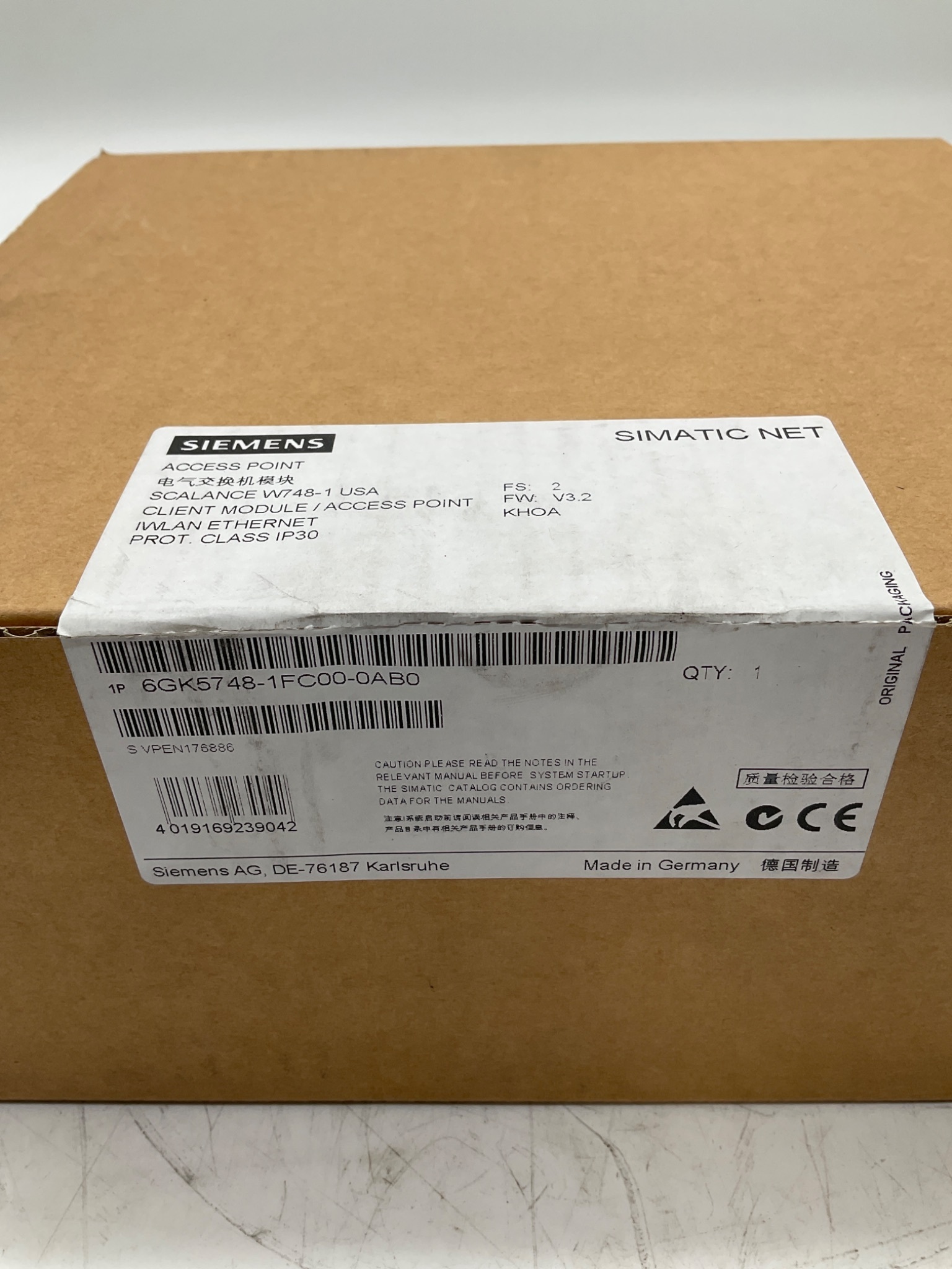 Siemens 6GK5748-1FC00-0AB0 SCALANCE W748-1 Client Module Access Point NEW 1