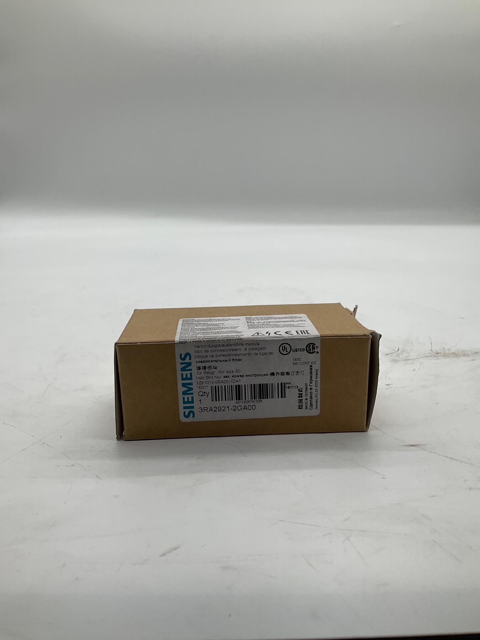 Siemens 3RA2921-2GA00 Link Module Size S0 NEW 0