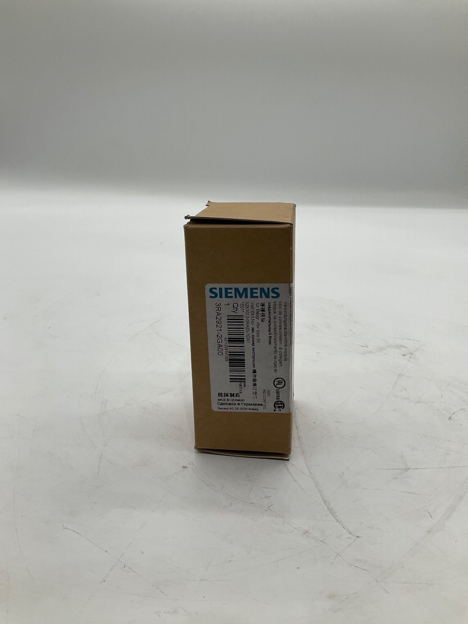 Siemens 3RA2921-2GA00 Link Module Size S0 NEW 2