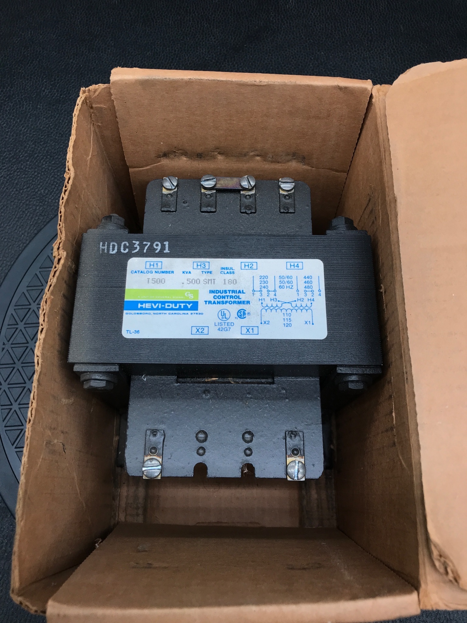 General Signal T500 Hevi-Duty Industrial Control Transformer 500VA NEW 4