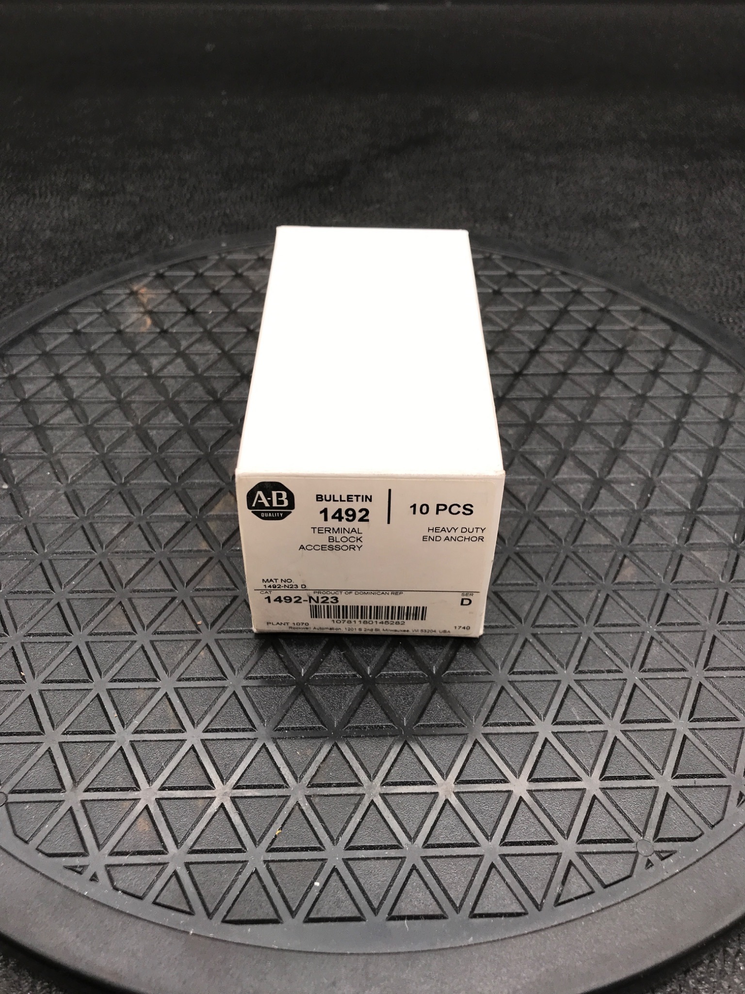 Allen-Bradley 1492-N23 Heavy Duty End Anchor Series D (Box of 10) NEW 0