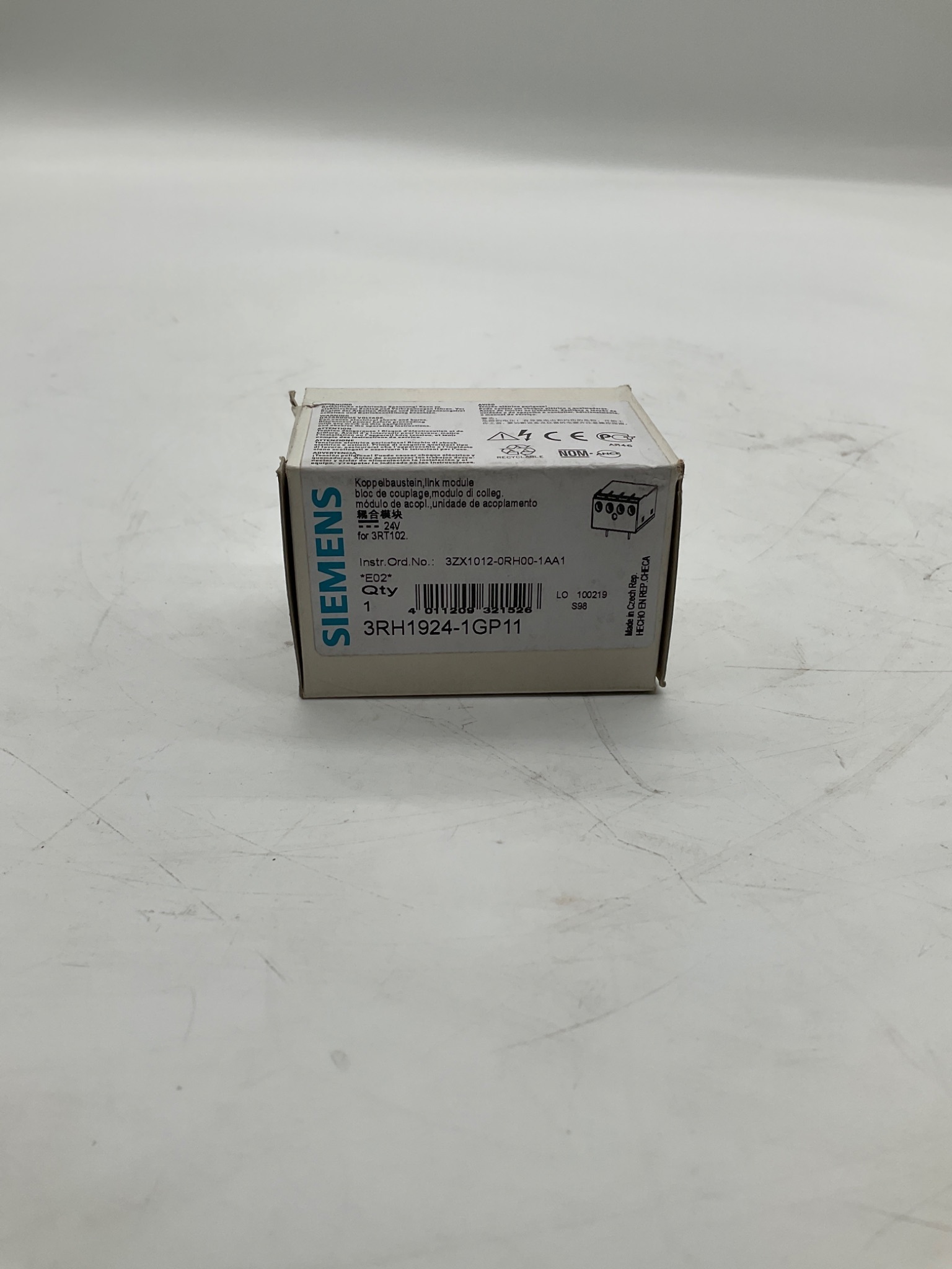 Siemens 3RH1924-1GP11 Link Module 24V For 3RT102 NEW 0