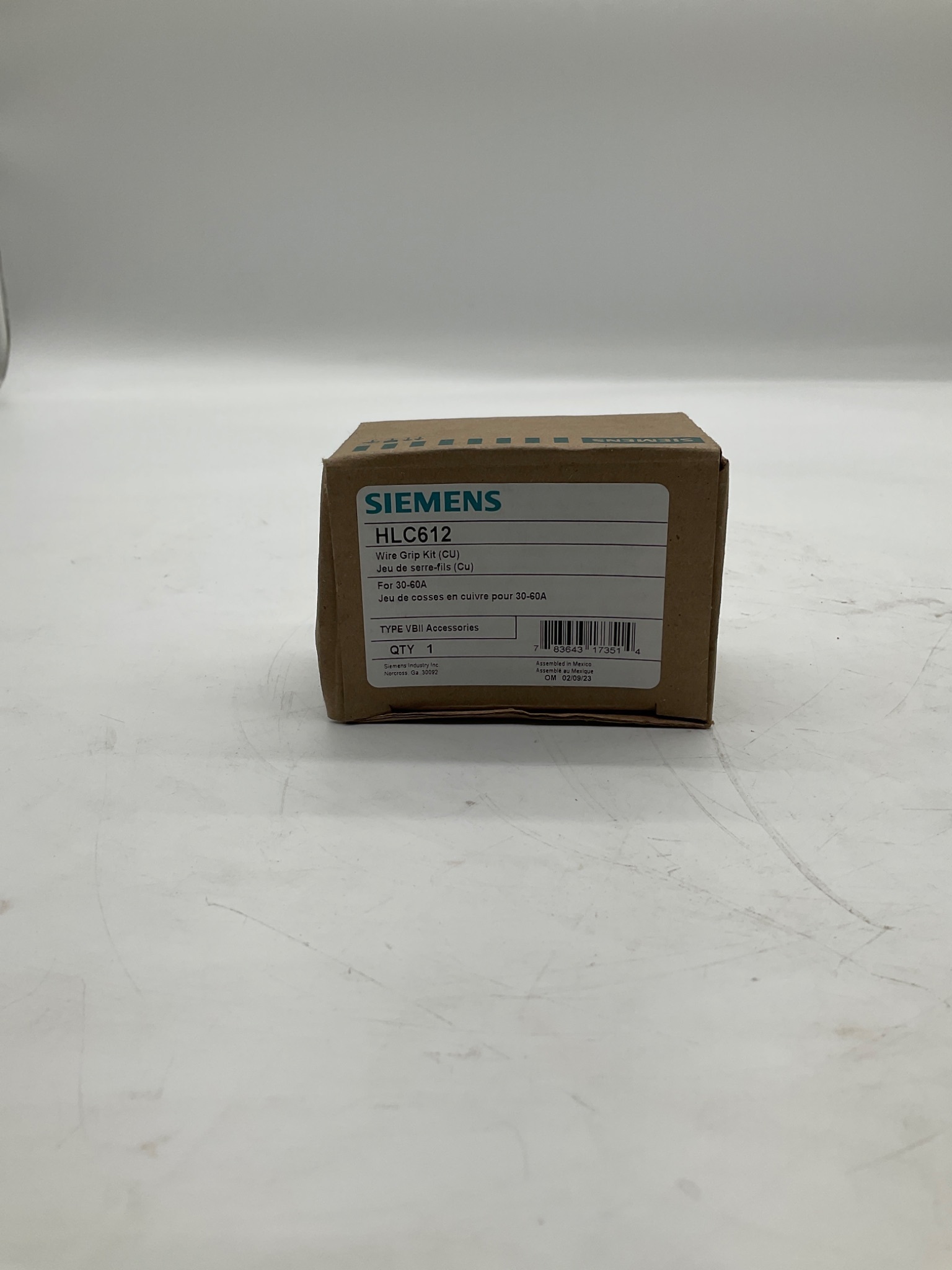Siemens HLC612 Copper Wire Grip Kit 30-60A Type VBII NEW 0