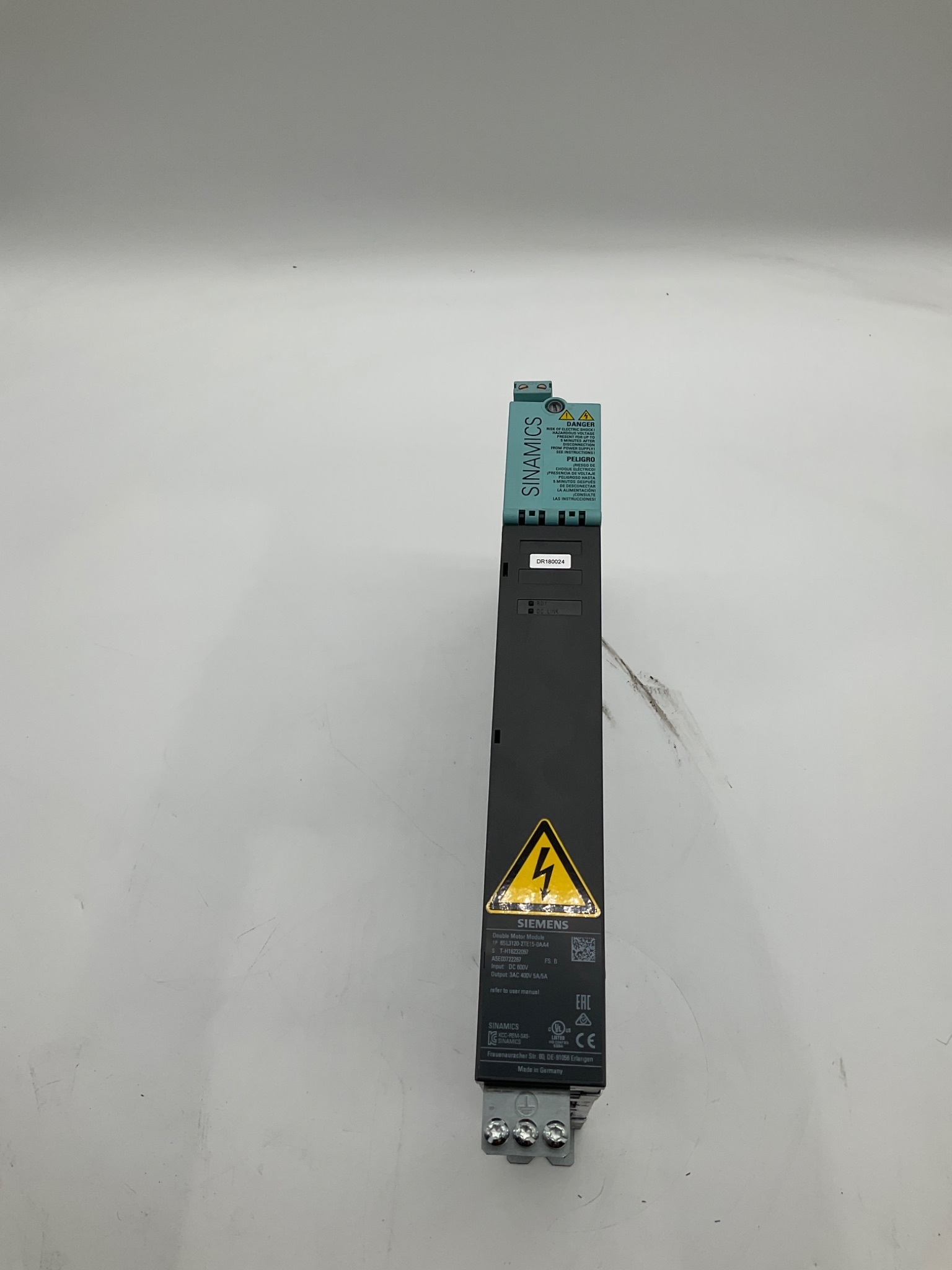 SIEMENS 1P 6SL3120-2TE15-0AA4 SINAMICS Double Motor Module USED 6