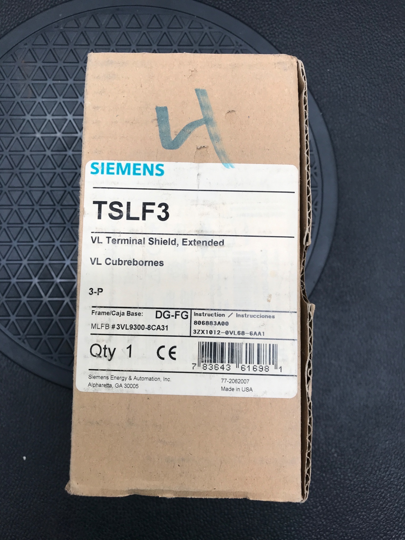 SIEMENS TSLF3 VL Terminal Shield Extended NEW 4