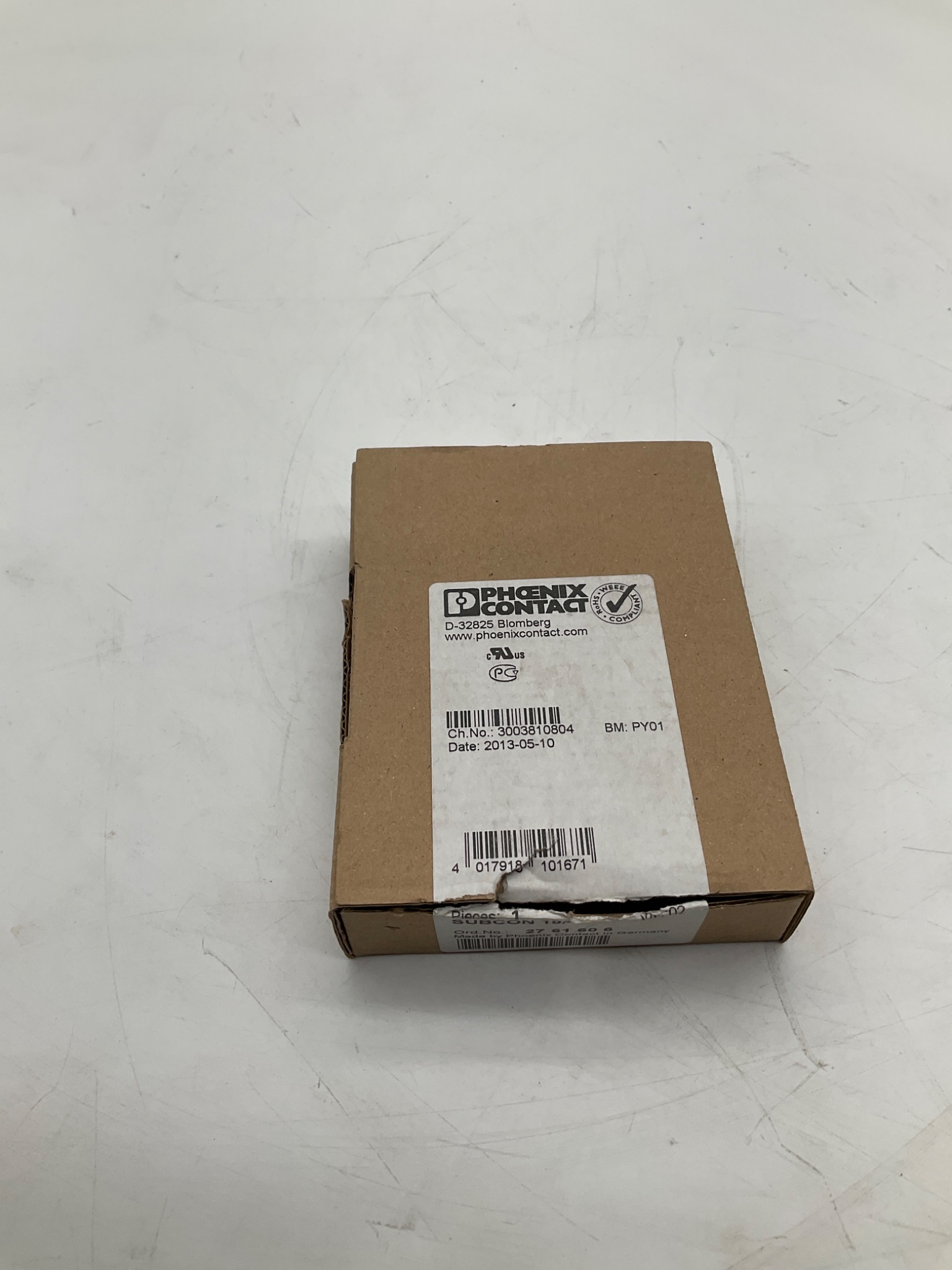 PHOENIX CONTACT SUBCON 15/M-SH D-SUB 15-Pin Connector Hood NEW 0