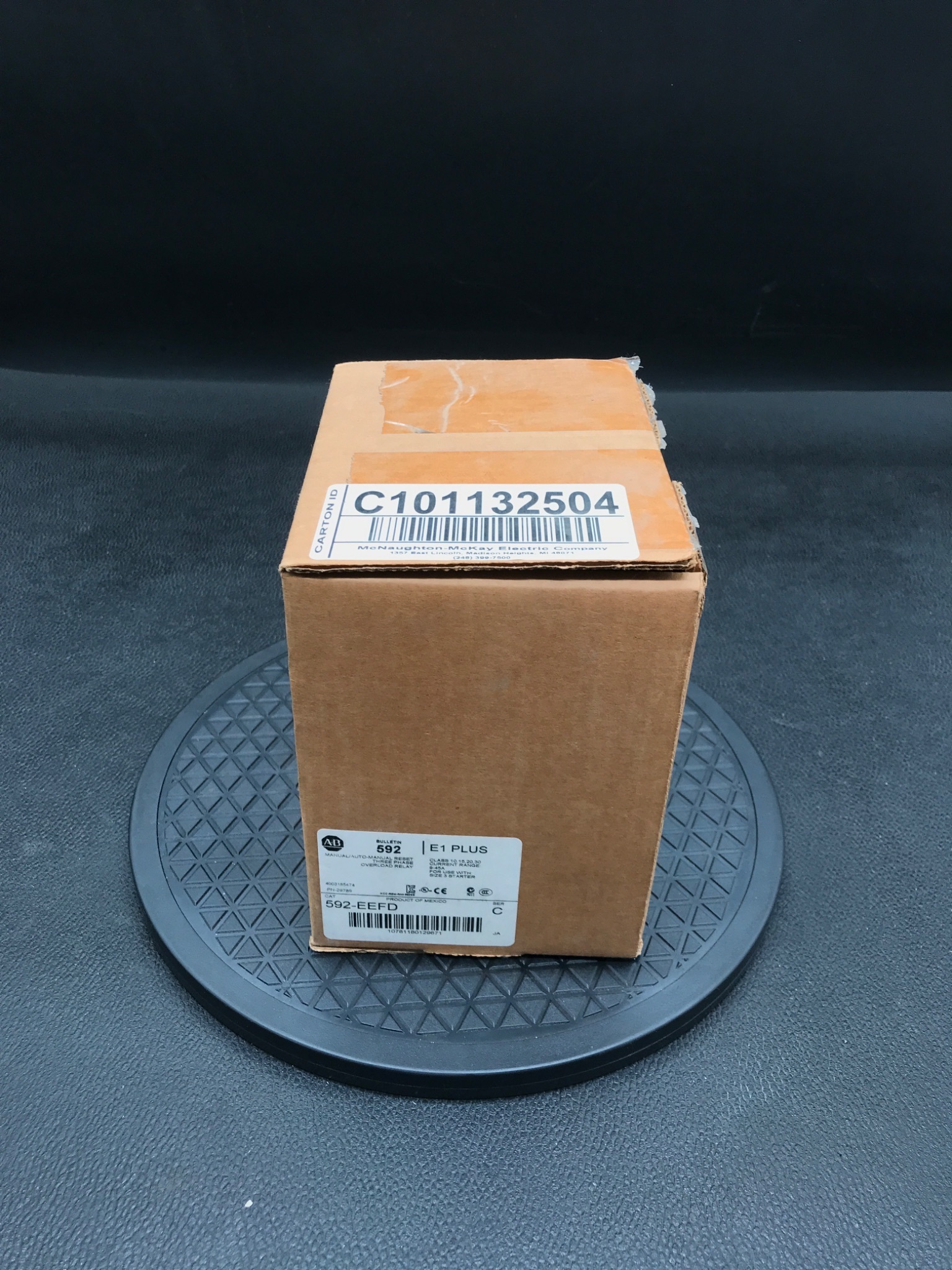 ALLEN-BRADLEY 592-EEFD E1 Plus Electronic Overload Relay 9-45A NEW 0