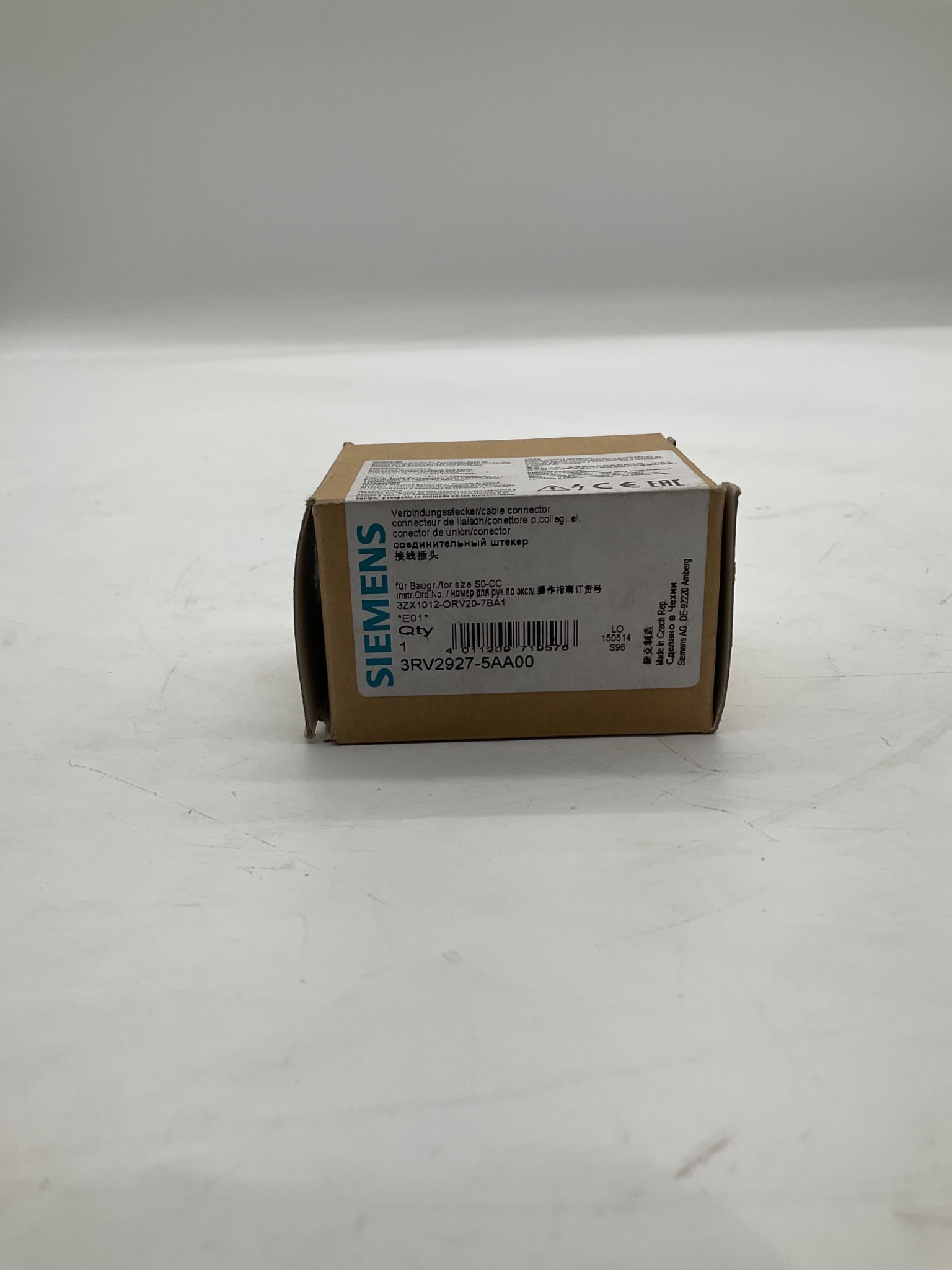 SIEMENS 3RV2927-5AA00 Plug-In Connector Size S0-CC NEW 0