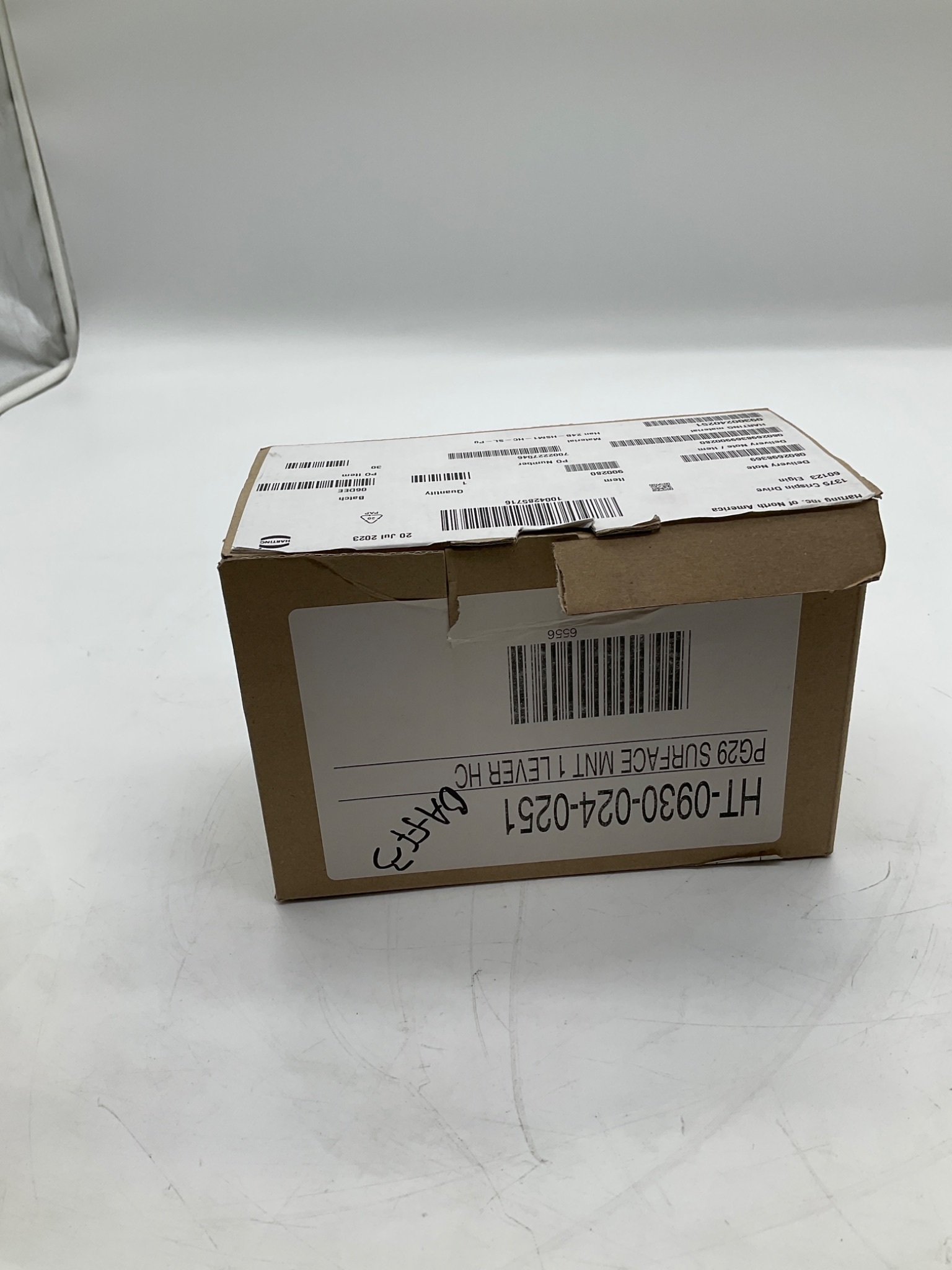 HARTING HAN 24B-ASG1-LB-29 Bulkhead Mounted Hood 09300240251 NEW 4