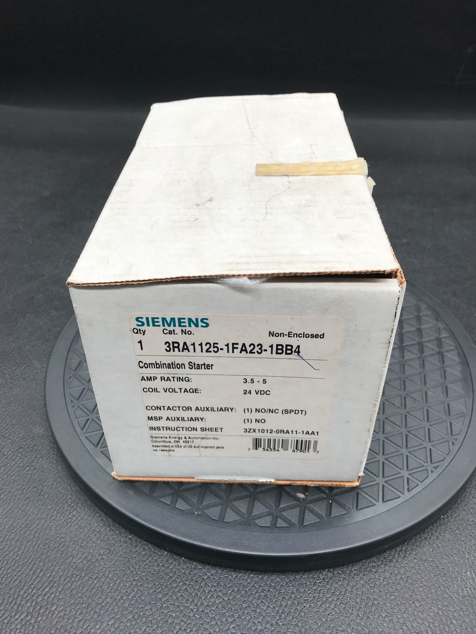 SIEMENS 3RA1125-1FA23-1BB4 SIRIUS Combination Starter 3.5-5A 24VDC NEW 3