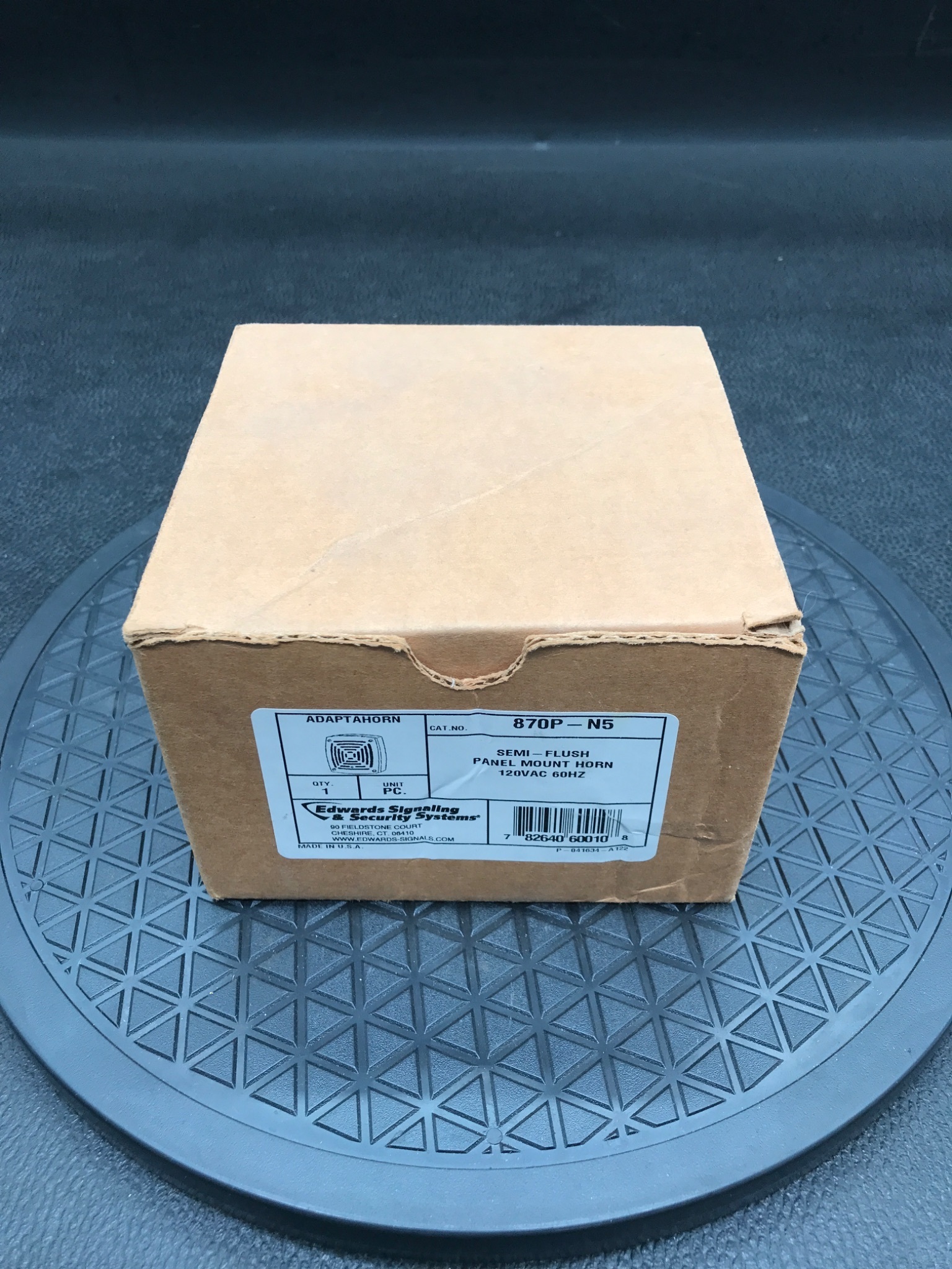 EDWARDS SIGNAL 870P-N5 Adaptahorn Semi-Flush Panel Mount Horn 120VAC NEW 0