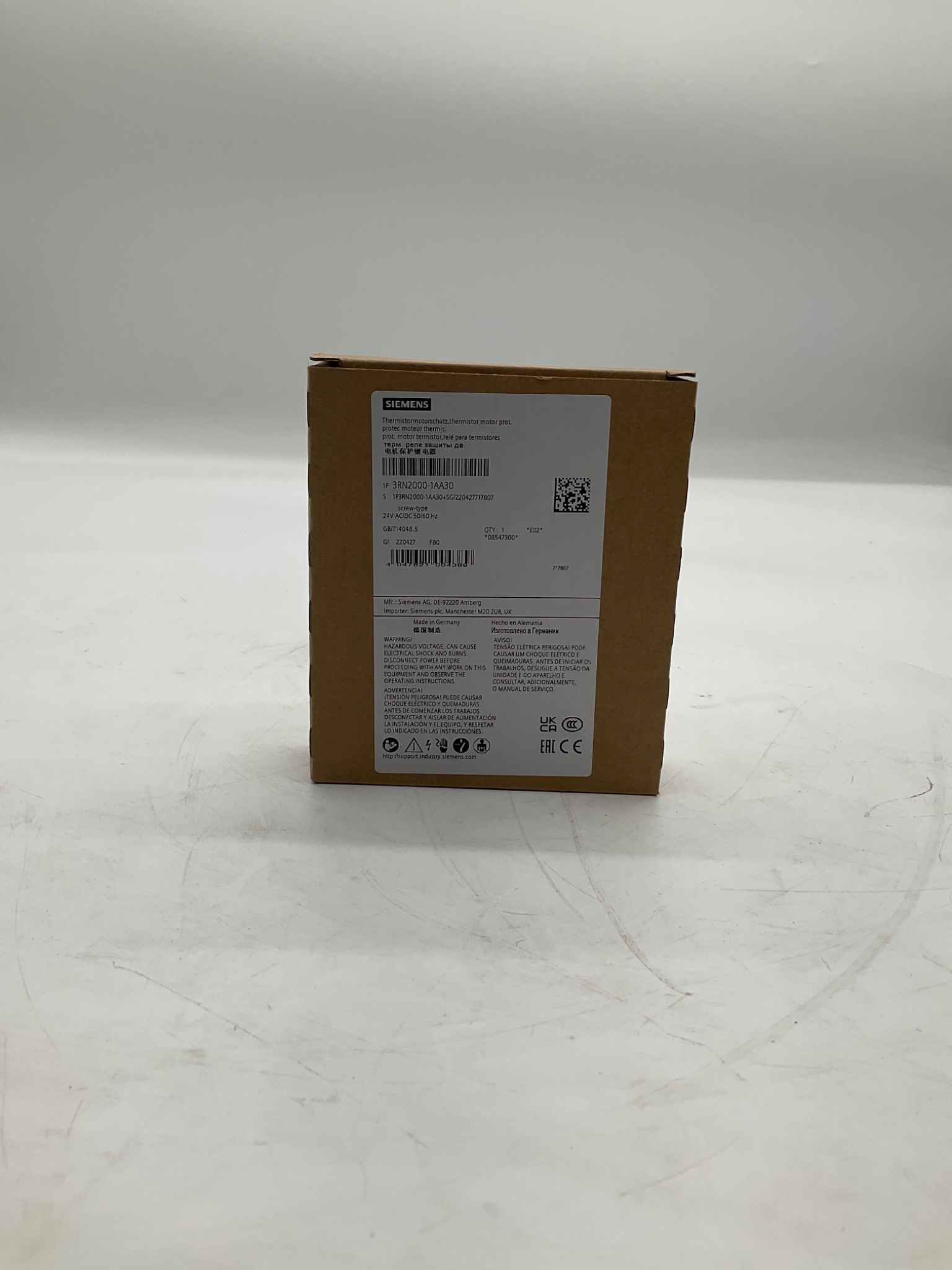 SIEMENS 3RN2000-1AA30 Thermistor Motor Protection Relay 24VAC/DC NEW 0