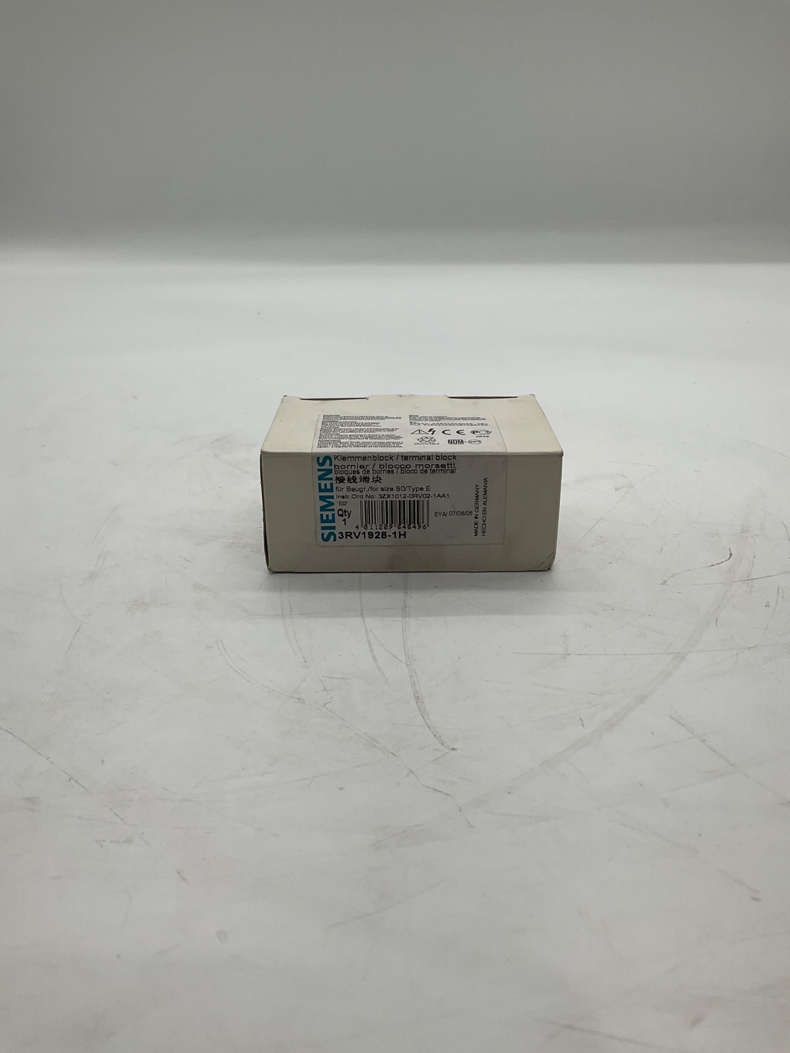 SIEMENS 3RV1928-1H Terminal Block Size S0 Type E NEW 0