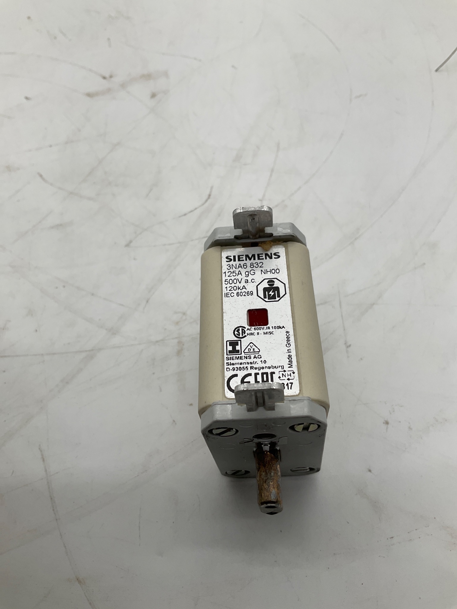 SIEMENS 3NA6 832 NH00 Fuse Link 125A 500V (Lot Of 3) NEW 2