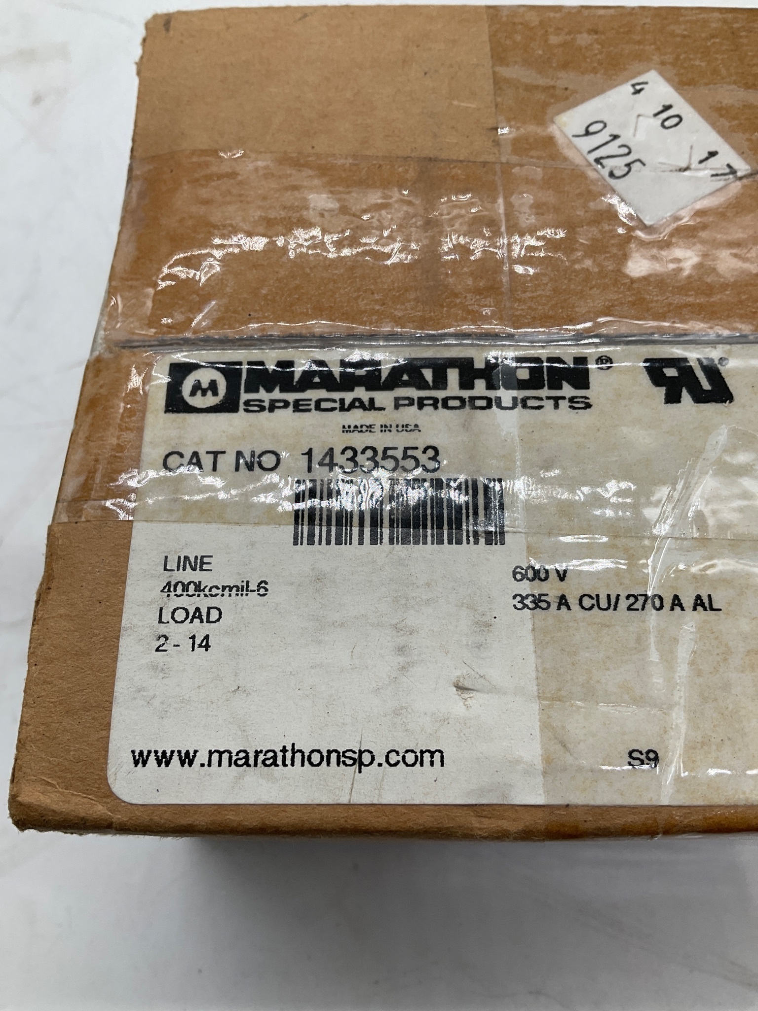 MARATHON 1433553 Power Distribution Block 335A 600V NEW 1